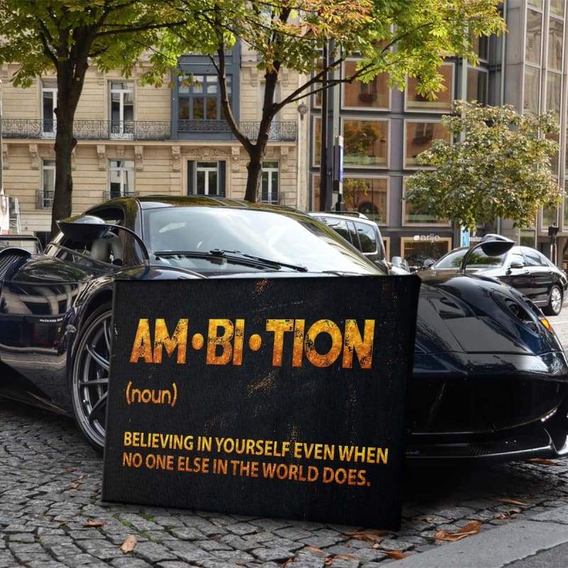 Ambition Wall Art Wall Art | Inspirational Wall Art Motivational Wall Art Quotes Office Art | Impaktiv Exclusive Canvas Art Landscape