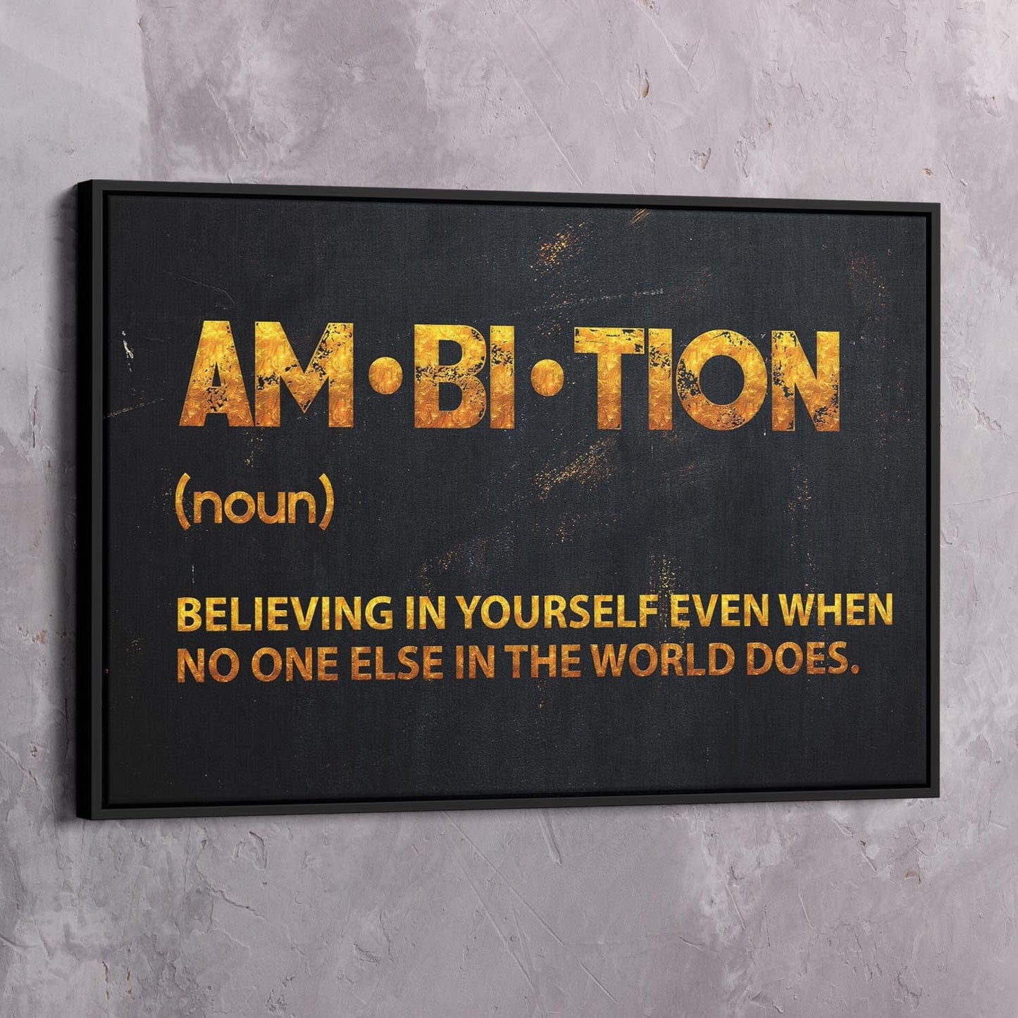 Ambition Wall Art Wall Art | Inspirational Wall Art Motivational Wall Art Quotes Office Art | Impaktiv Exclusive Canvas Art Landscape