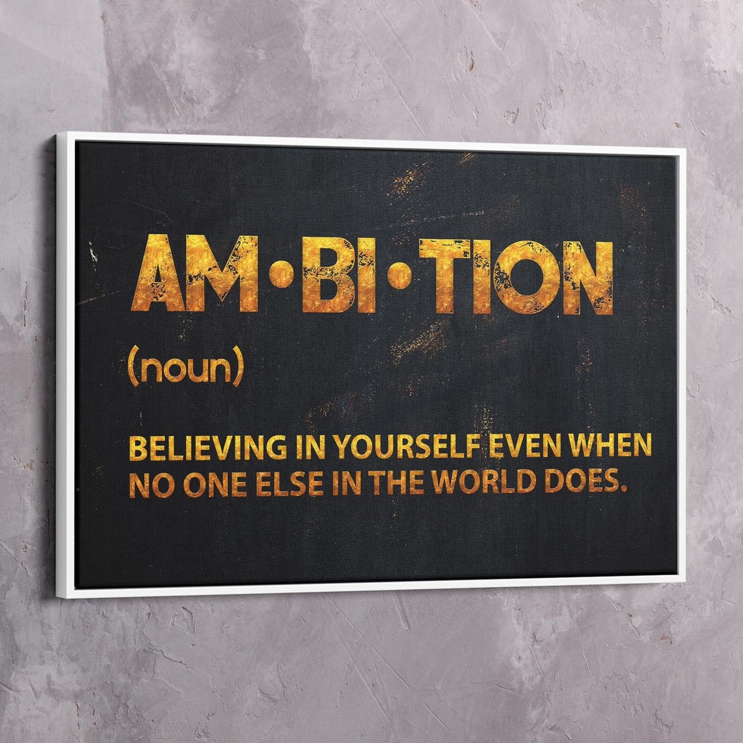 Ambition Wall Art Wall Art | Inspirational Wall Art Motivational Wall Art Quotes Office Art | Impaktiv Exclusive Canvas Art Landscape