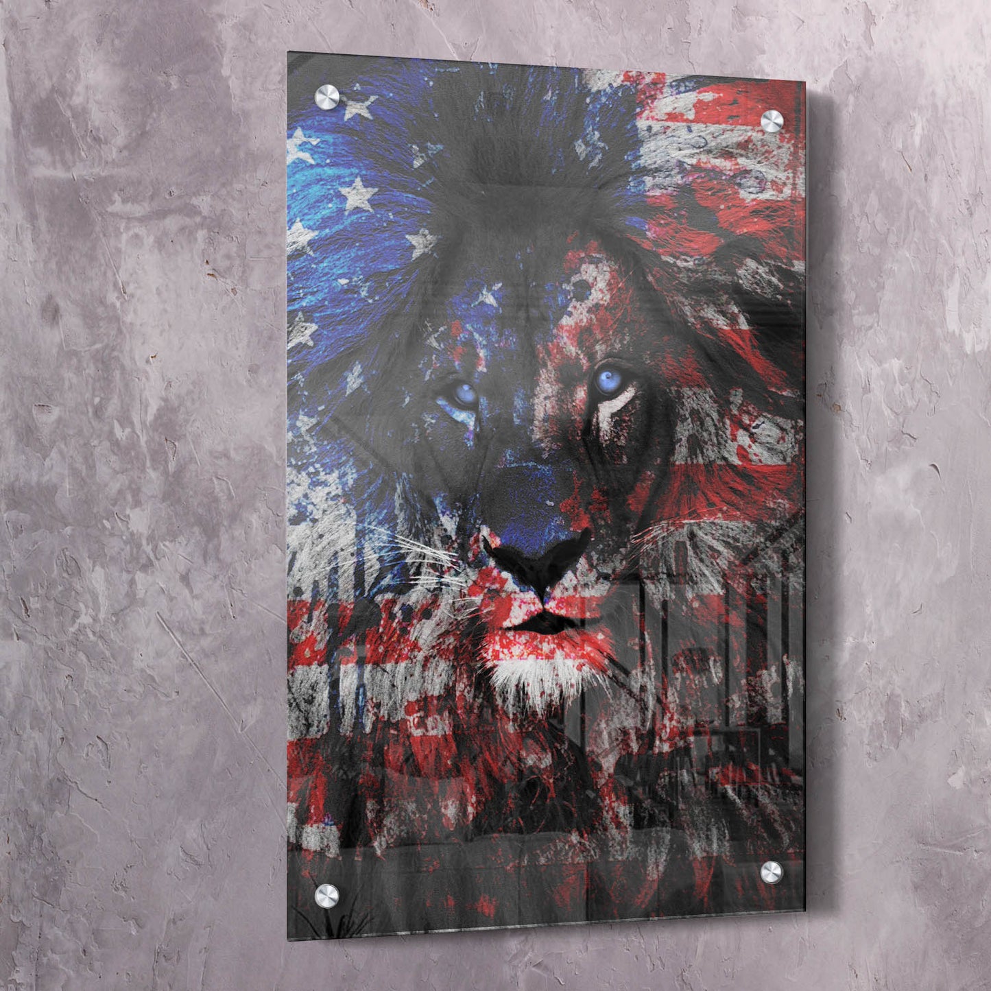 American Lion Wall Art | Inspirational Wall Art Motivational Wall Art Quotes Office Art | Impaktiv Exclusive Canvas Art Landscape