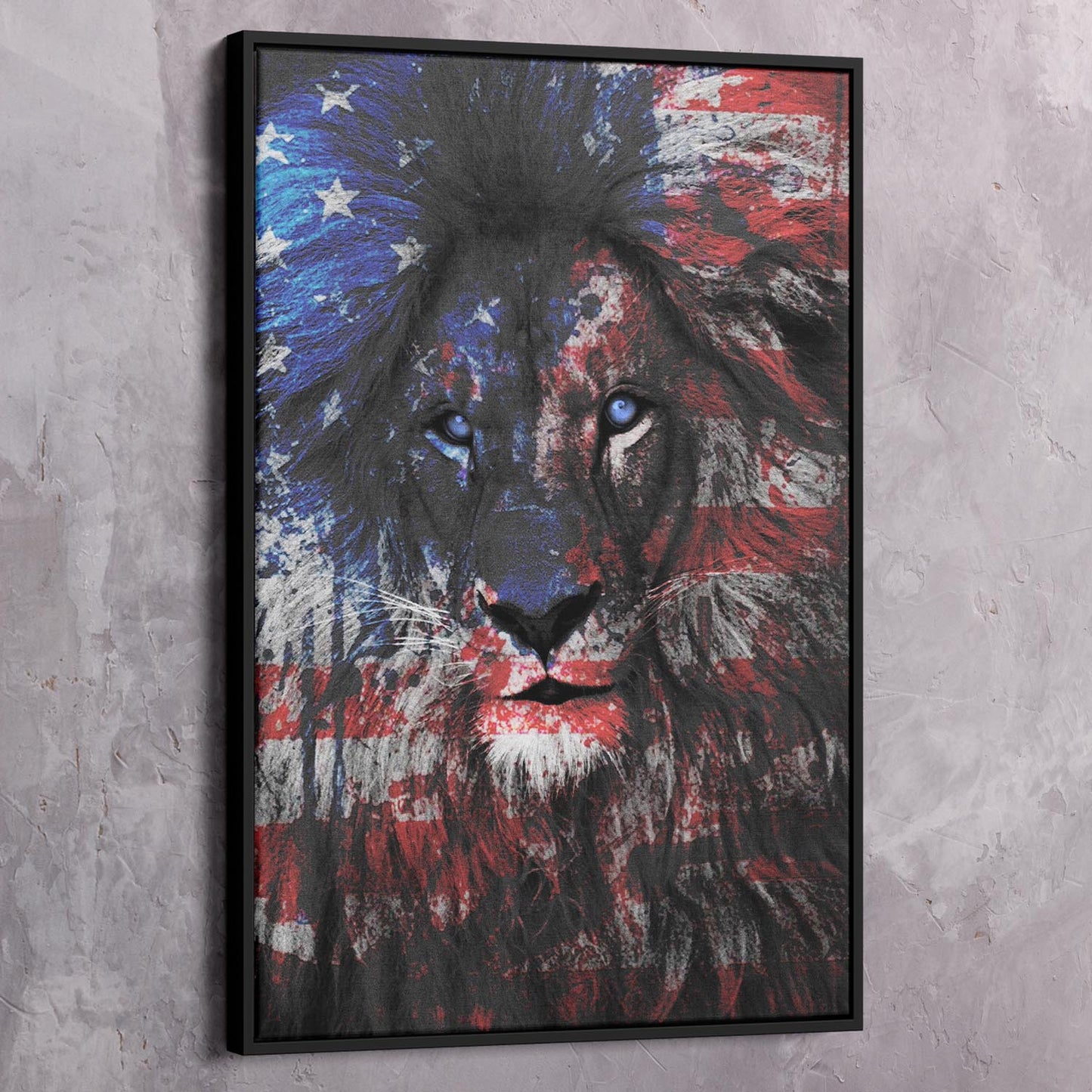 American Lion Wall Art | Inspirational Wall Art Motivational Wall Art Quotes Office Art | Impaktiv Exclusive Canvas Art Landscape