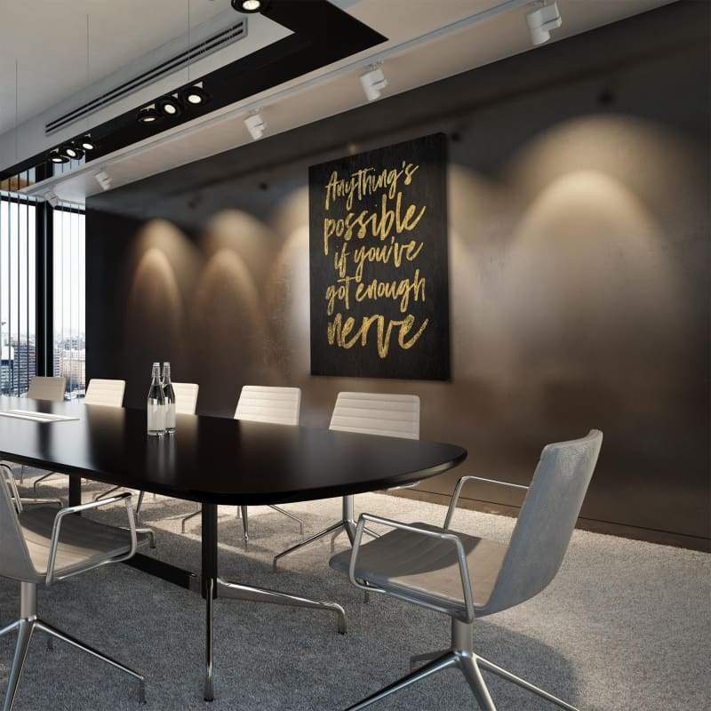Anything Is Possible Wall Art | Inspirational Wall Art Motivational Wall Art Quotes Office Art | Impaktiv Exclusive Canvas Art Portrait