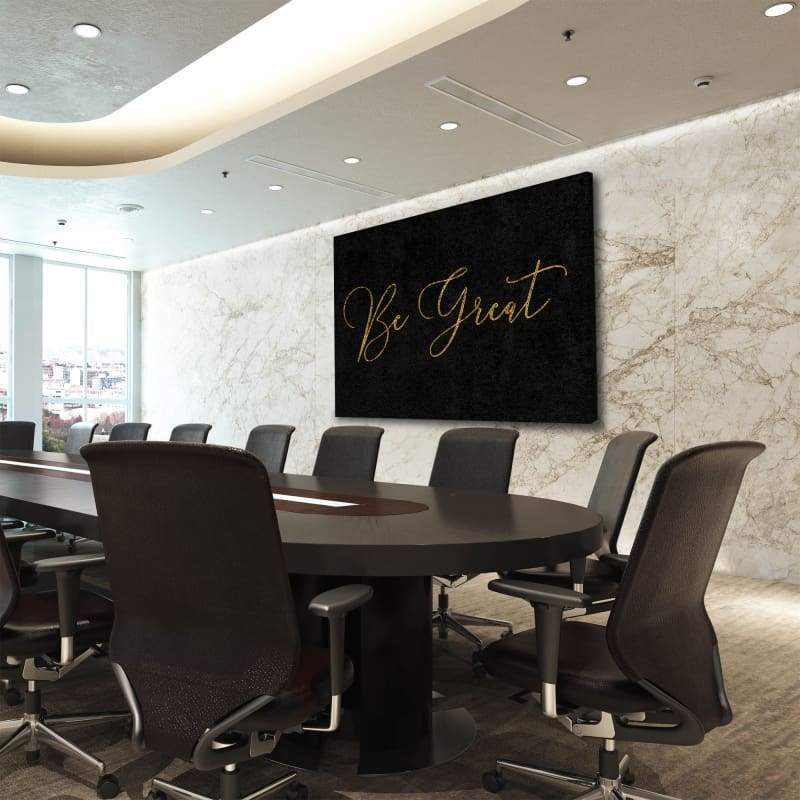 Be Great Wall Art | Inspirational Wall Art Motivational Wall Art Quotes Office Art | Impaktiv Exclusive Canvas Art Landscape