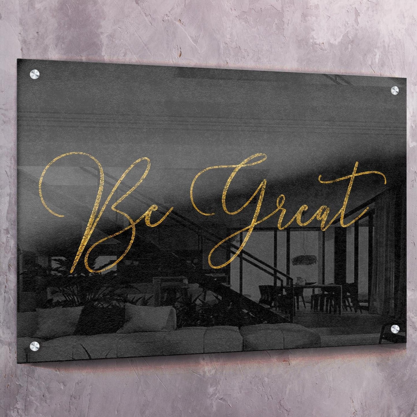 Be Great Wall Art | Inspirational Wall Art Motivational Wall Art Quotes Office Art | Impaktiv Exclusive Canvas Art Landscape