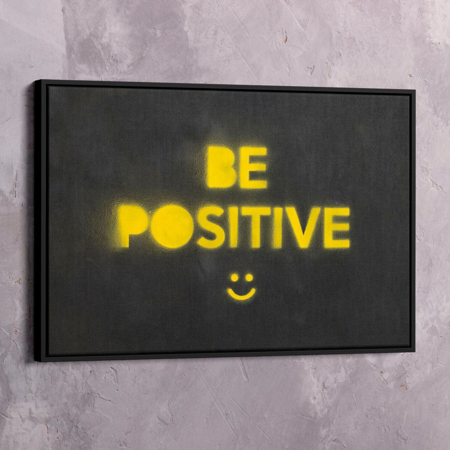 Be Positive Wall Art | Inspirational Wall Art Motivational Wall Art Quotes Office Art | Impaktiv Exclusive Canvas Art Landscape
