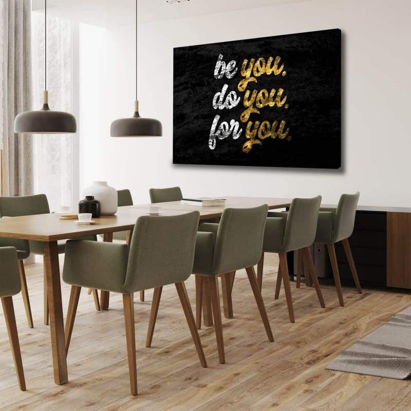 Be You Wall Art | Inspirational Wall Art Motivational Wall Art Quotes Office Art | Impaktiv Exclusive Canvas Art Landscape