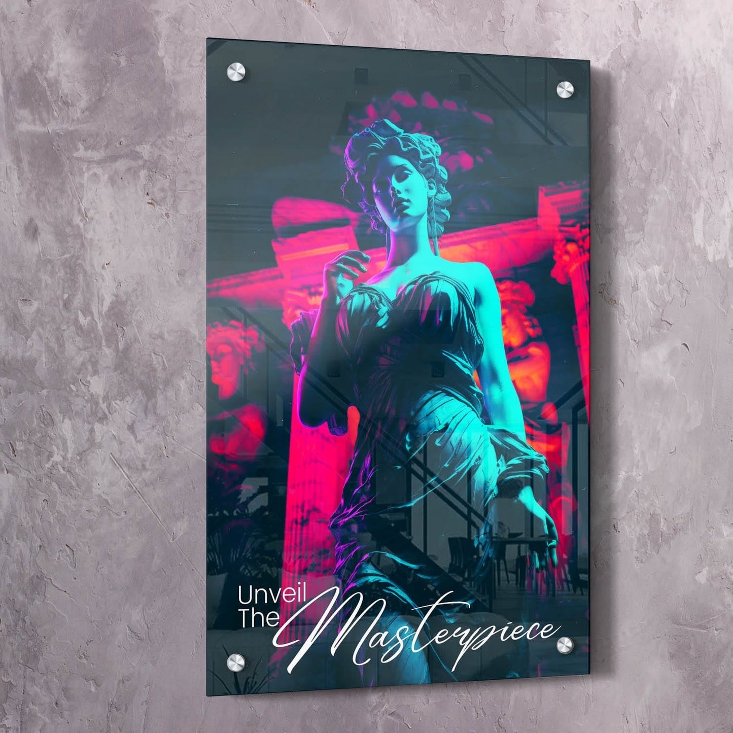Beautiful Statue - Unveil the Masterpiece Wall Art | Inspirational Wall Art Motivational Wall Art Quotes Office Art | Impaktiv Exclusive Canvas Art Portrait