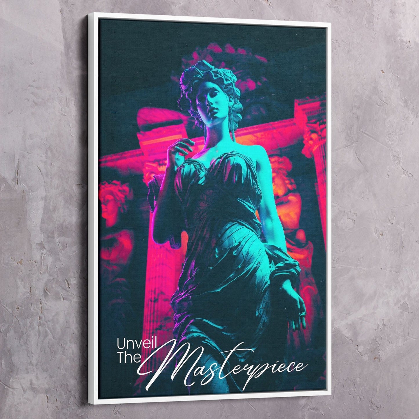 Beautiful Statue - Unveil the Masterpiece Wall Art | Inspirational Wall Art Motivational Wall Art Quotes Office Art | Impaktiv Exclusive Canvas Art Portrait