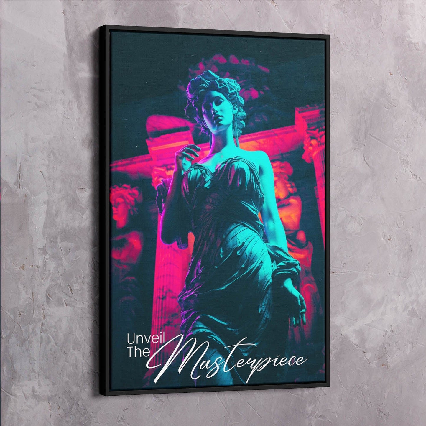 Beautiful Statue - Unveil the Masterpiece Wall Art | Inspirational Wall Art Motivational Wall Art Quotes Office Art | Impaktiv Exclusive Canvas Art Portrait