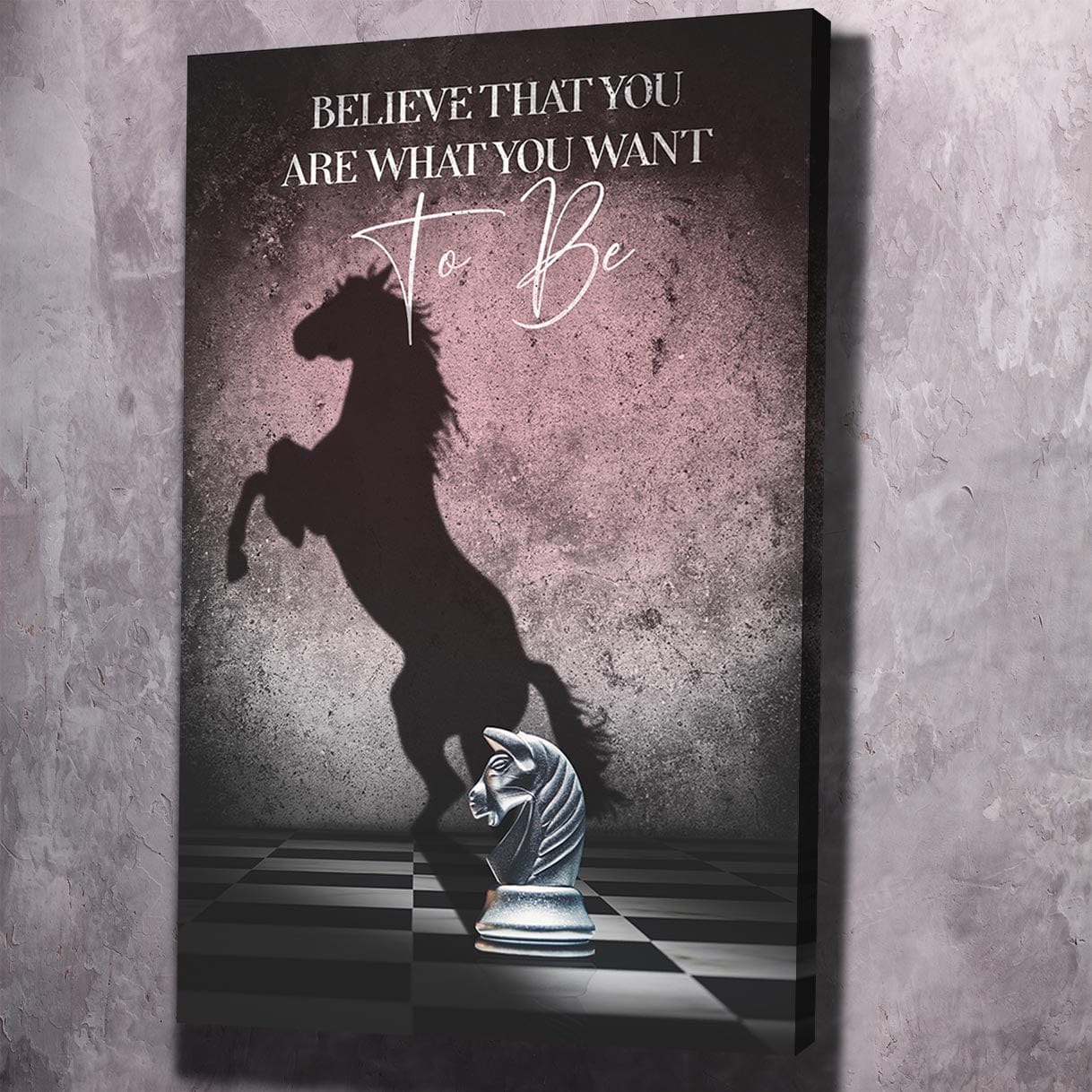 Believe you are - Neville Goddard Wall Art | Inspirational Wall Art Motivational Wall Art Quotes Office Art | Impaktiv Exclusive Canvas Art Portrait