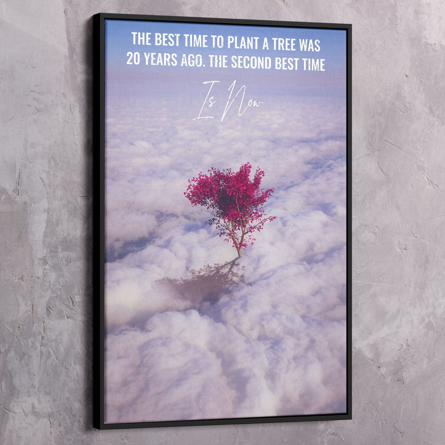 Best Time To Plant a Tree Wall Art | Inspirational Wall Art Motivational Wall Art Quotes Office Art | Impaktiv Exclusive Canvas Art Portrait