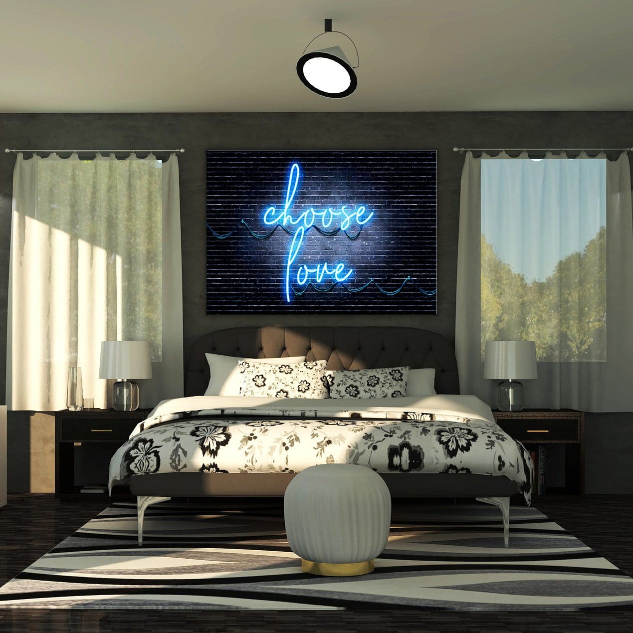 Choose Love Wall Art | Inspirational Wall Art Motivational Wall Art Quotes Office Art | Impaktiv Exclusive Canvas Art Landscape