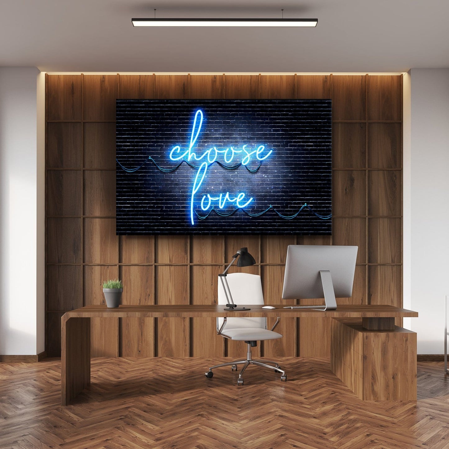 Choose Love Wall Art | Inspirational Wall Art Motivational Wall Art Quotes Office Art | Impaktiv Exclusive Canvas Art Landscape