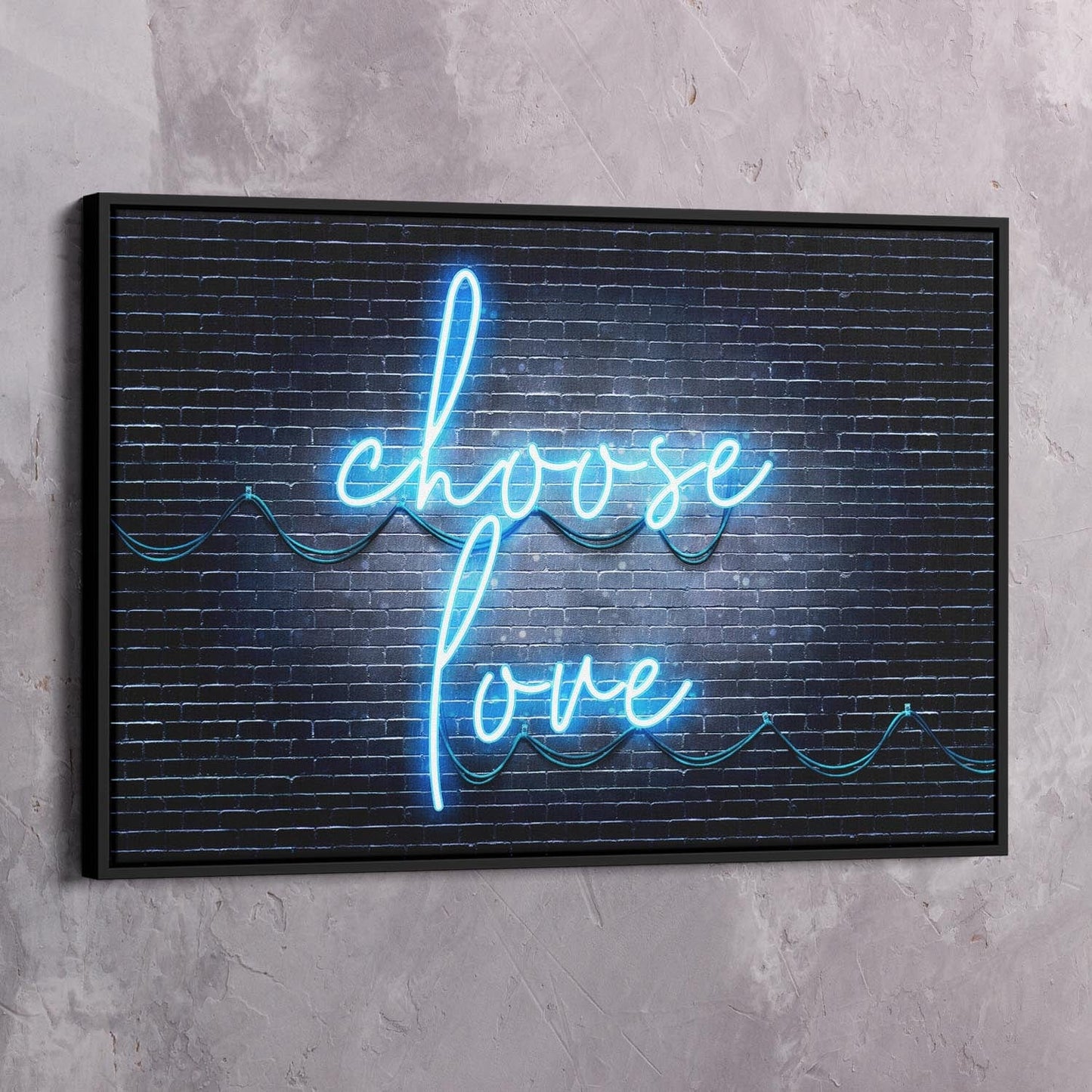 Choose Love Wall Art | Inspirational Wall Art Motivational Wall Art Quotes Office Art | Impaktiv Exclusive Canvas Art Landscape