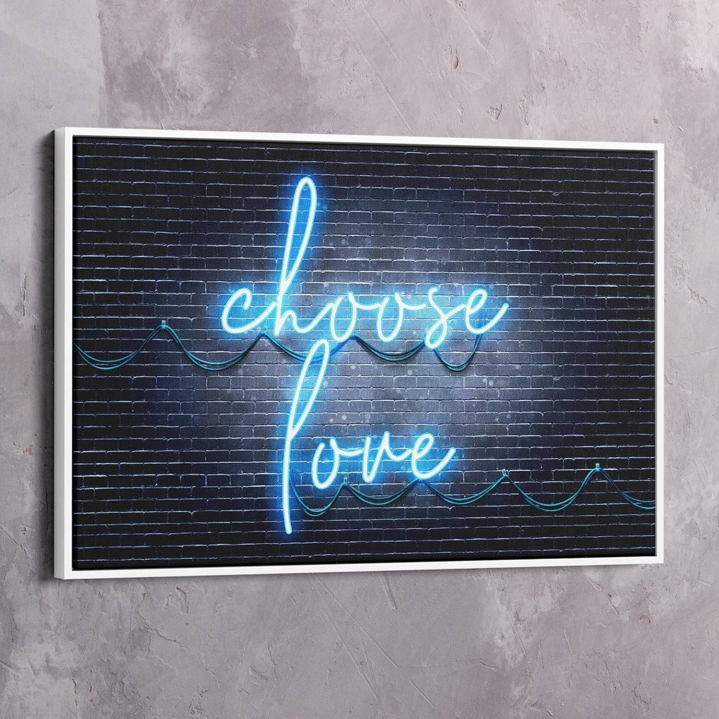 Choose Love Wall Art | Inspirational Wall Art Motivational Wall Art Quotes Office Art | Impaktiv Exclusive Canvas Art Landscape