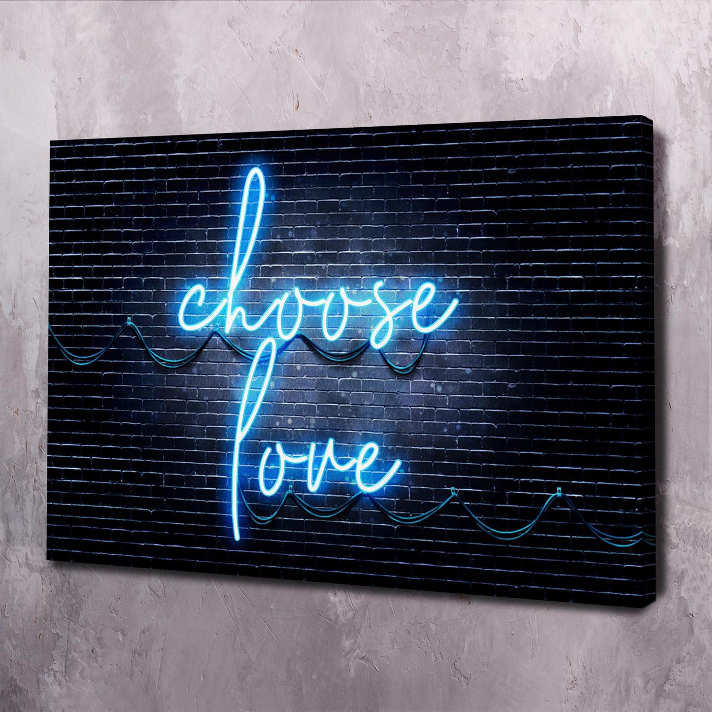 Choose Love Wall Art | Inspirational Wall Art Motivational Wall Art Quotes Office Art | Impaktiv Exclusive Canvas Art Landscape