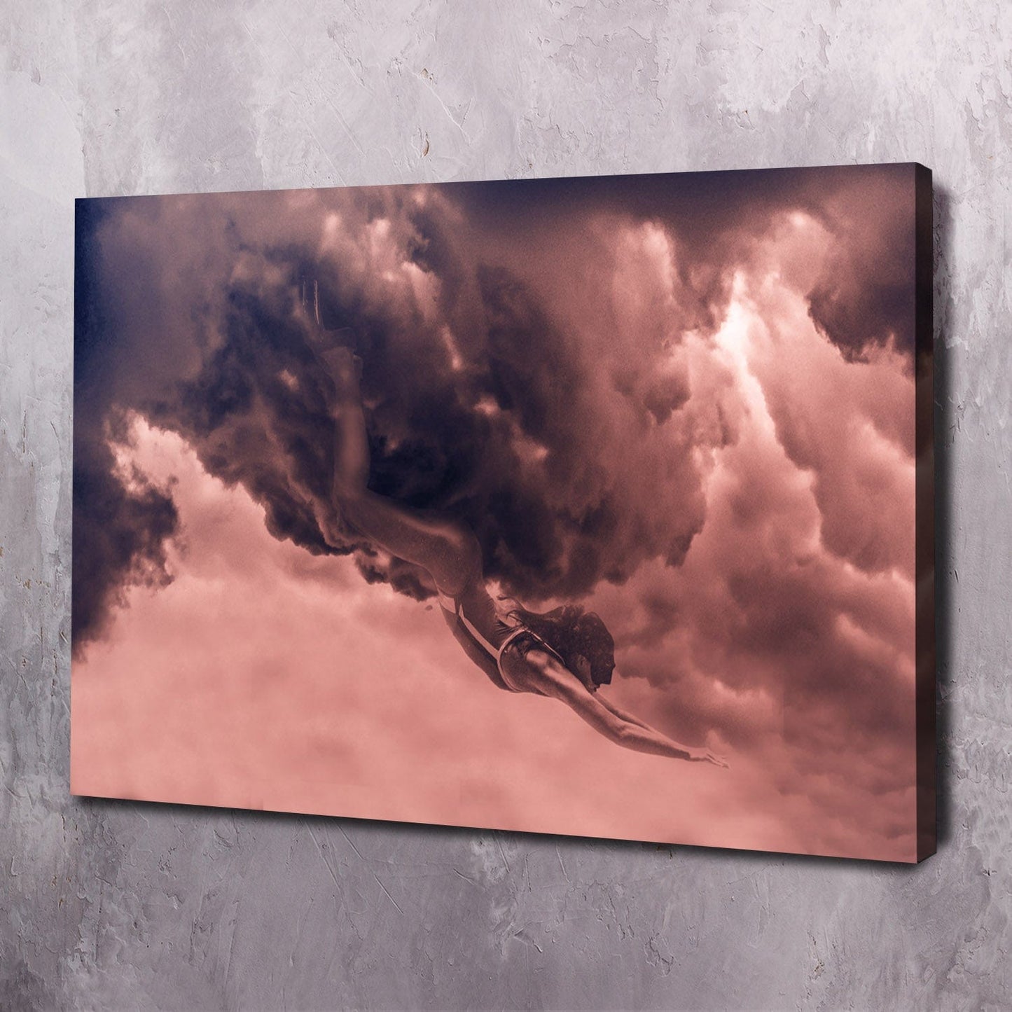 Cloud Diver Wall Art | Inspirational Wall Art Motivational Wall Art Quotes Office Art | Impaktiv Exclusive Canvas Art Landscape