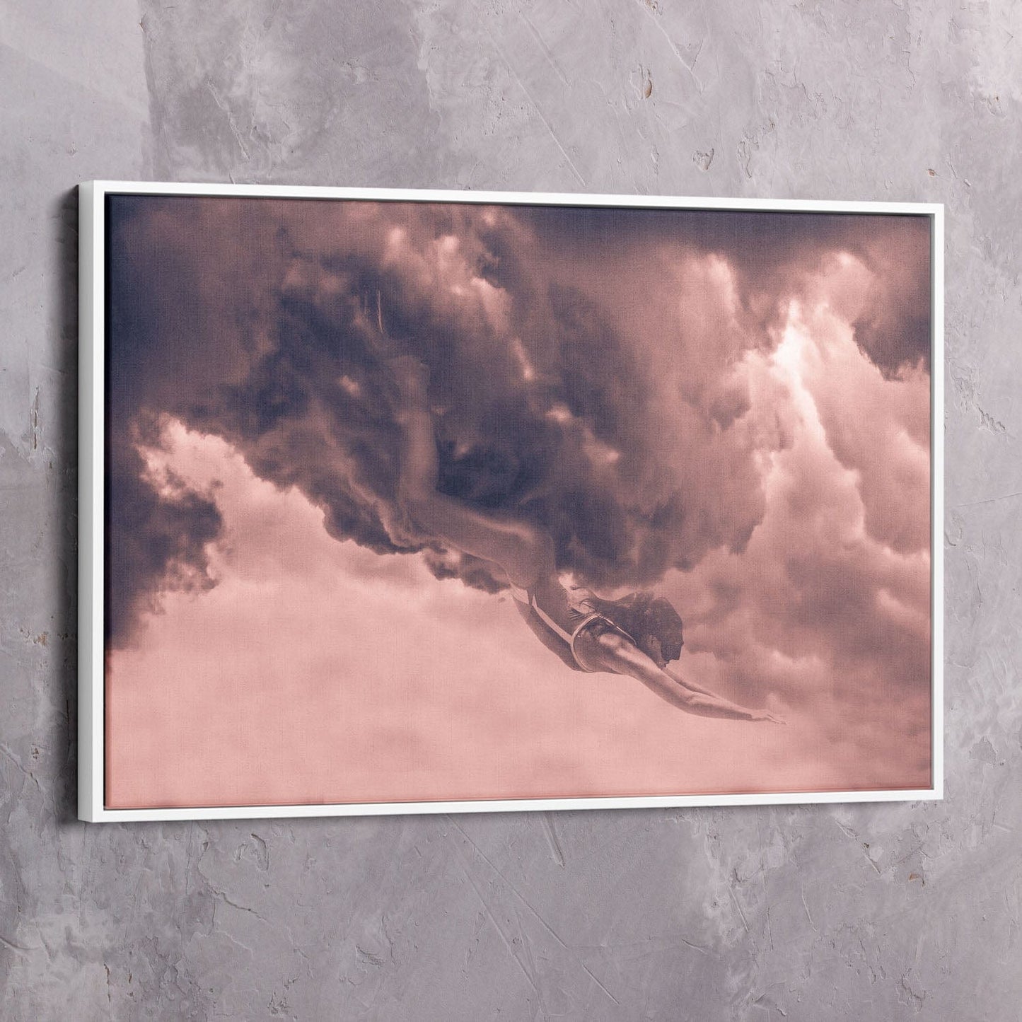 Cloud Diver Wall Art | Inspirational Wall Art Motivational Wall Art Quotes Office Art | Impaktiv Exclusive Canvas Art Landscape
