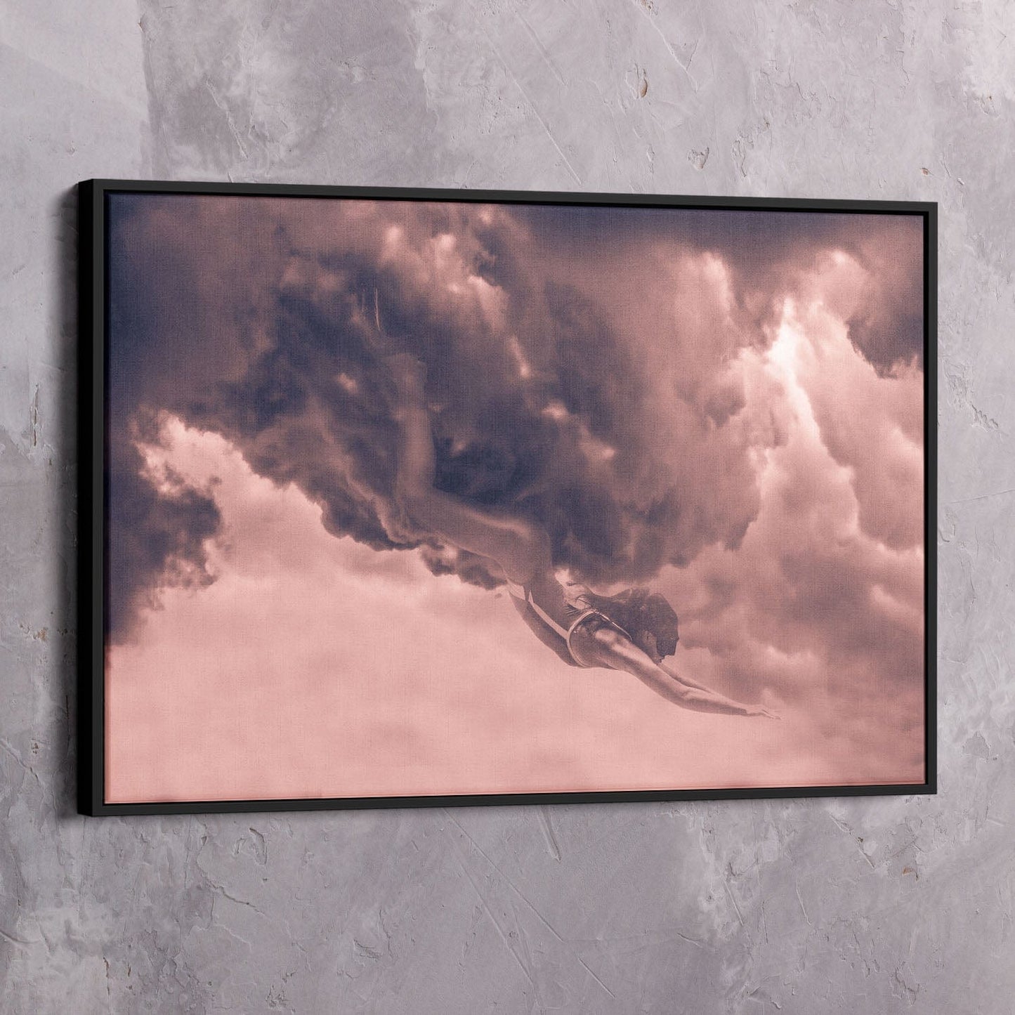 Cloud Diver Wall Art | Inspirational Wall Art Motivational Wall Art Quotes Office Art | Impaktiv Exclusive Canvas Art Landscape
