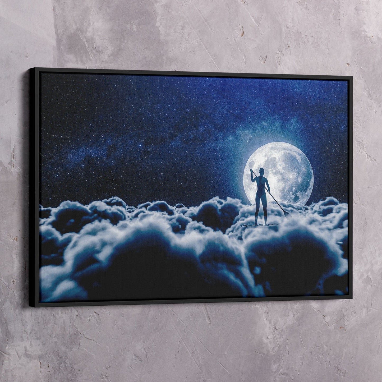 Cloud Paddle Boarding Wall Art | Inspirational Wall Art Motivational Wall Art Quotes Office Art | Impaktiv Exclusive Canvas Art Landscape