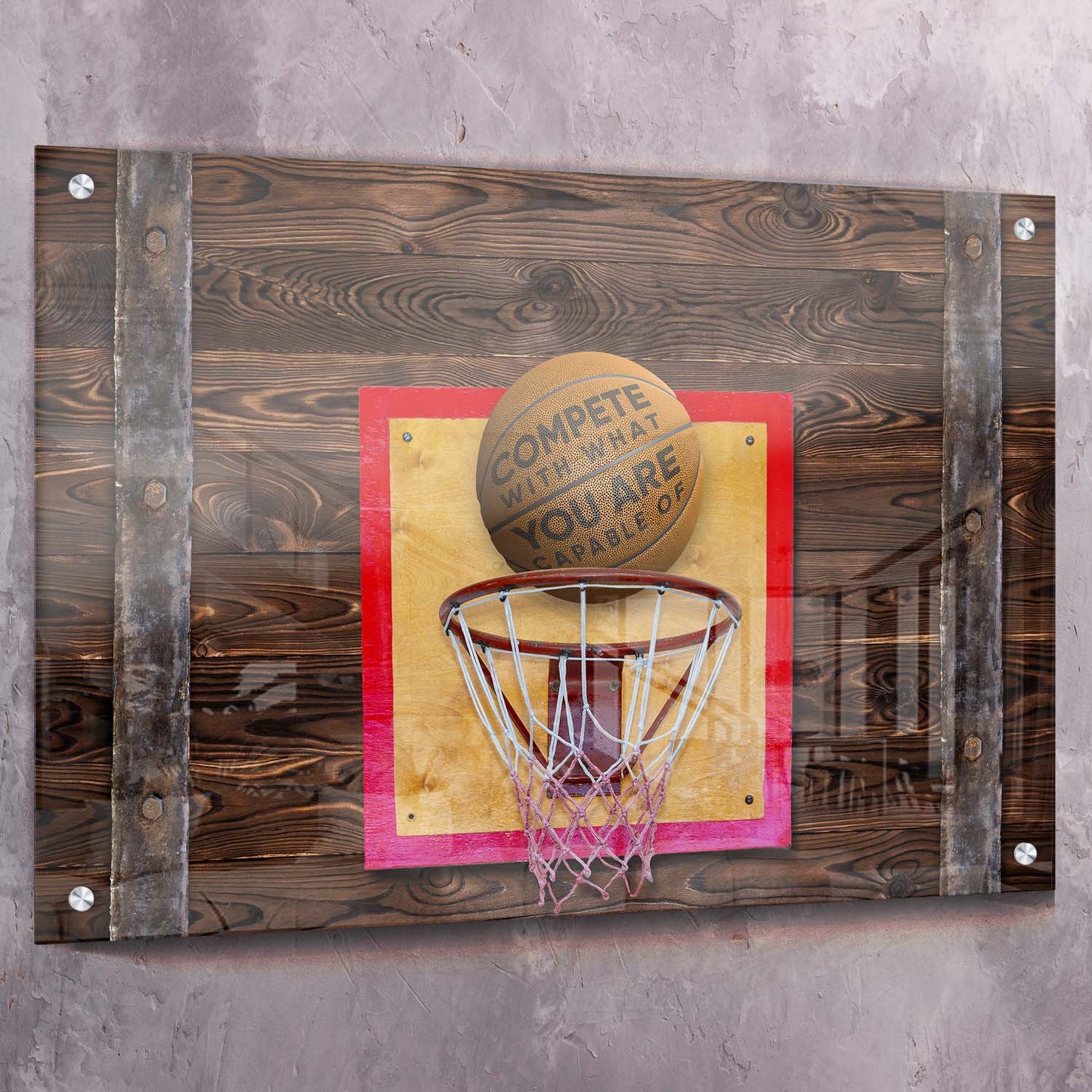 Compete with What You are Capable of - Michael Jordan Inspired Art Wall Art | Inspirational Wall Art Motivational Wall Art Quotes Office Art | Impaktiv Exclusive Canvas Art Landscape