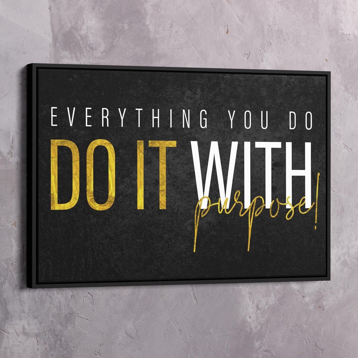 Do it with Purpose Wall Art | Inspirational Wall Art Motivational Wall Art Quotes Office Art | Impaktiv Exclusive Canvas Art Landscape