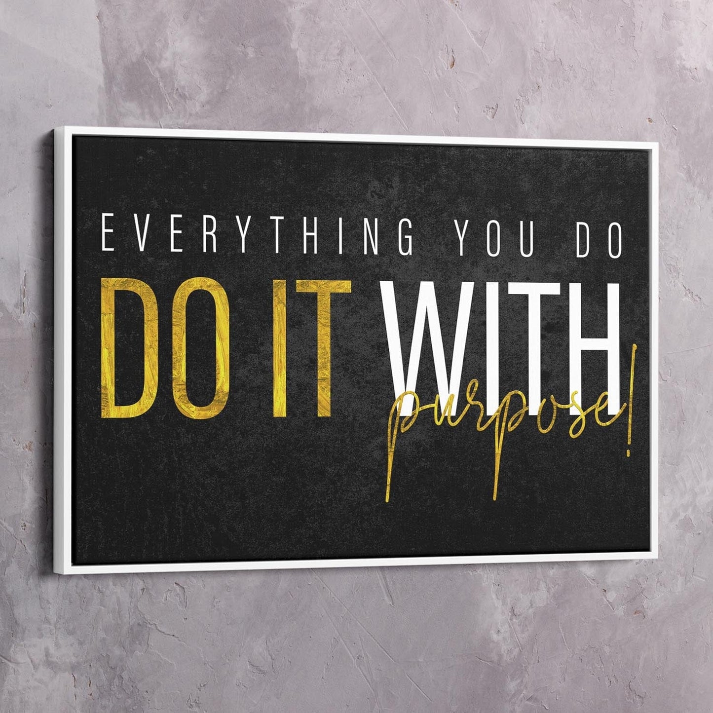 Do it with Purpose Wall Art | Inspirational Wall Art Motivational Wall Art Quotes Office Art | Impaktiv Exclusive Canvas Art Landscape