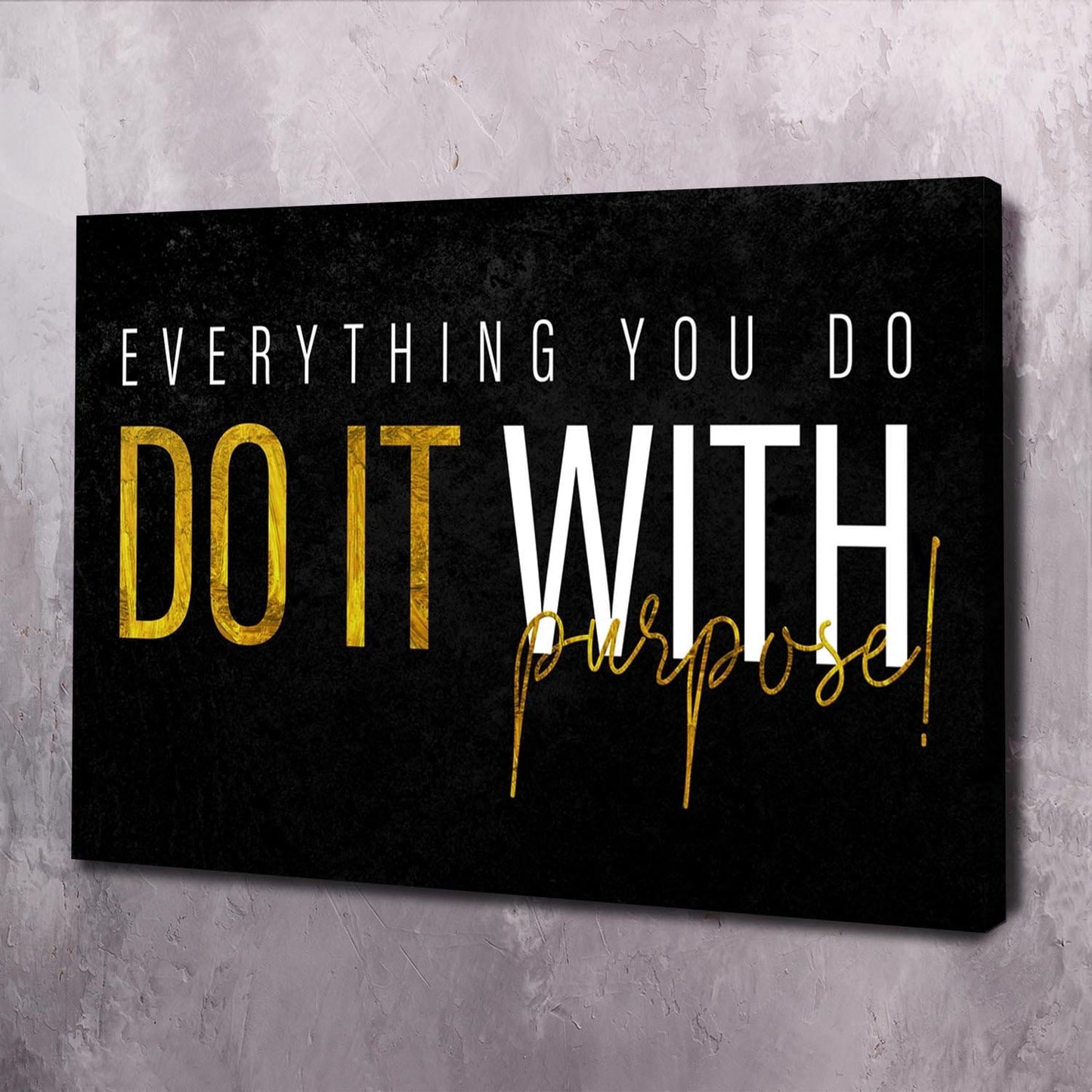 Do it with Purpose Wall Art | Inspirational Wall Art Motivational Wall Art Quotes Office Art | Impaktiv Exclusive Canvas Art Landscape