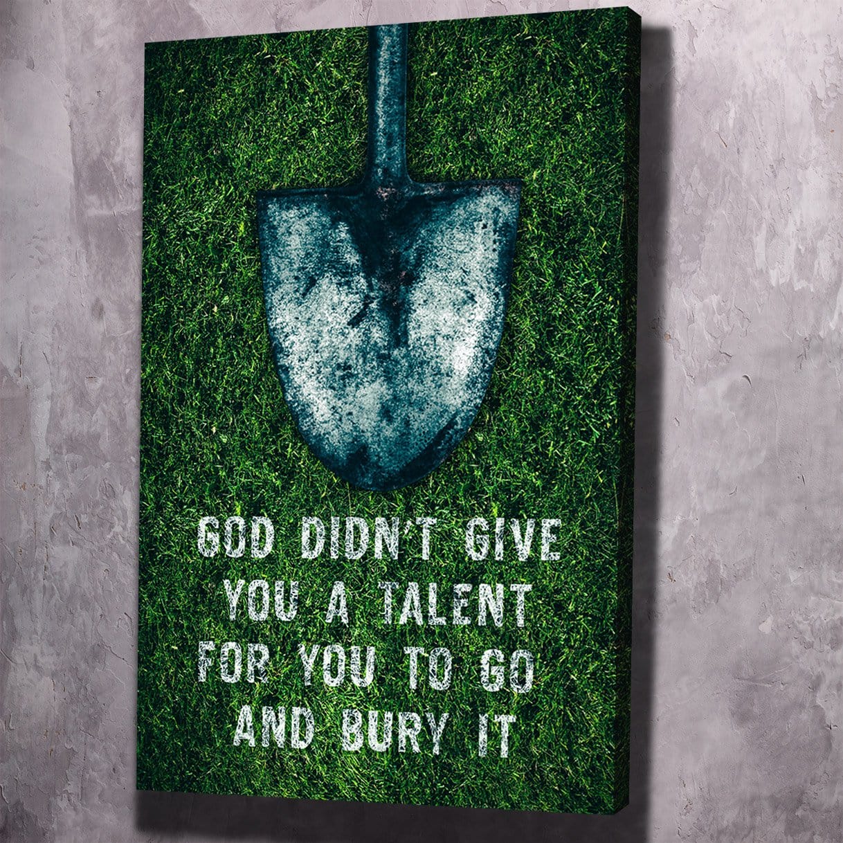 Don't Bury Your Talents Wall Art | Inspirational Wall Art Motivational Wall Art Quotes Office Art | Impaktiv Exclusive Canvas Art Portrait