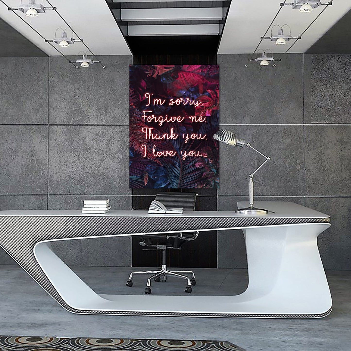Embrace Healing with Ho'oponopono Prayer Quote Wall Art- Unlock the Power of Repentance, Forgiveness, Gratitude, and Love Canvas Art Portrait