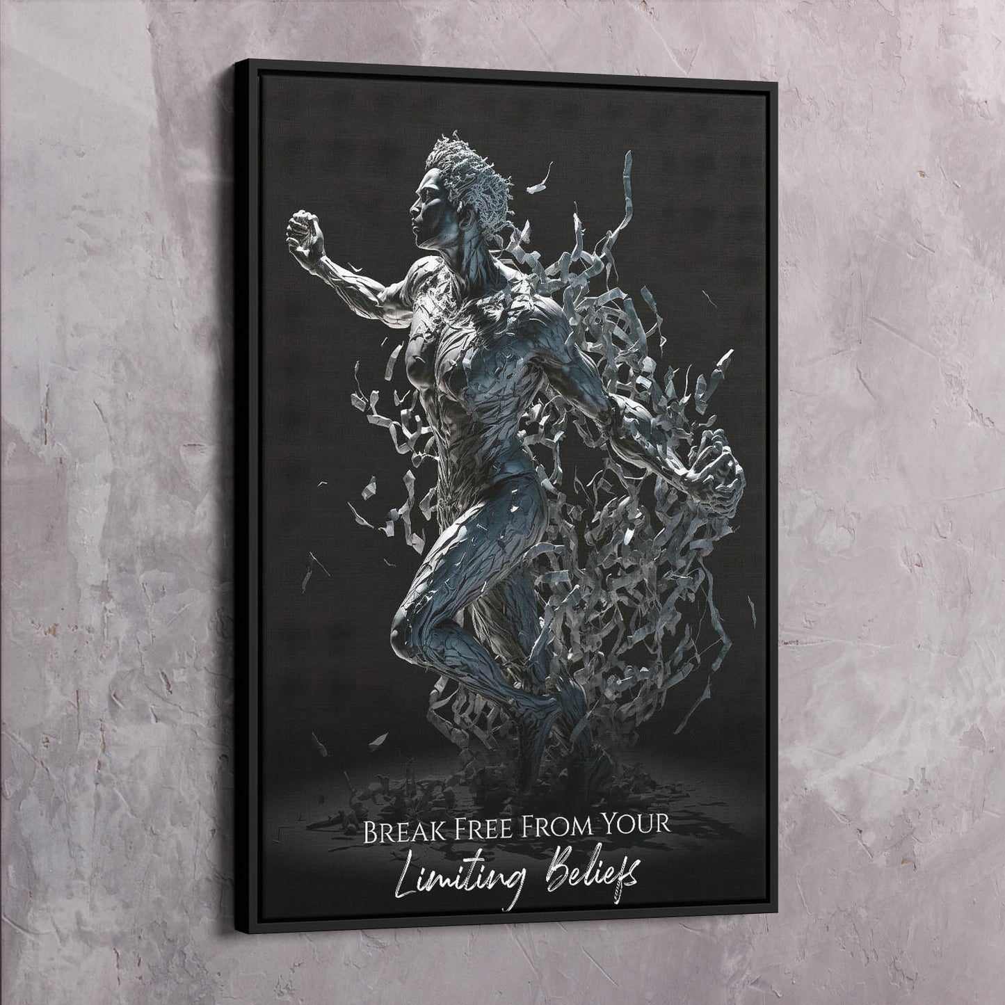 Empower Yourself: Breaking Free Wall Art | Impaktiv Exclusive Canvas Art Portrait