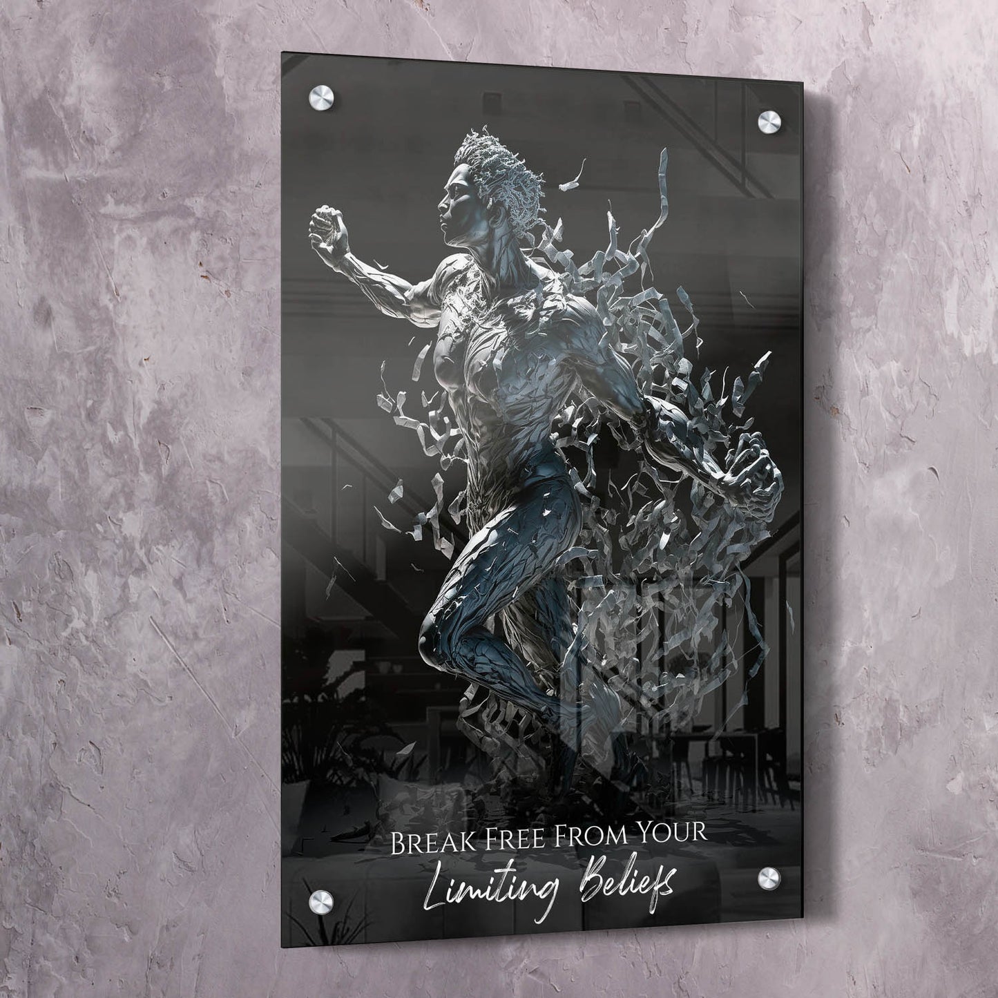 Empower Yourself: Breaking Free Wall Art | Impaktiv Exclusive Canvas Art Portrait
