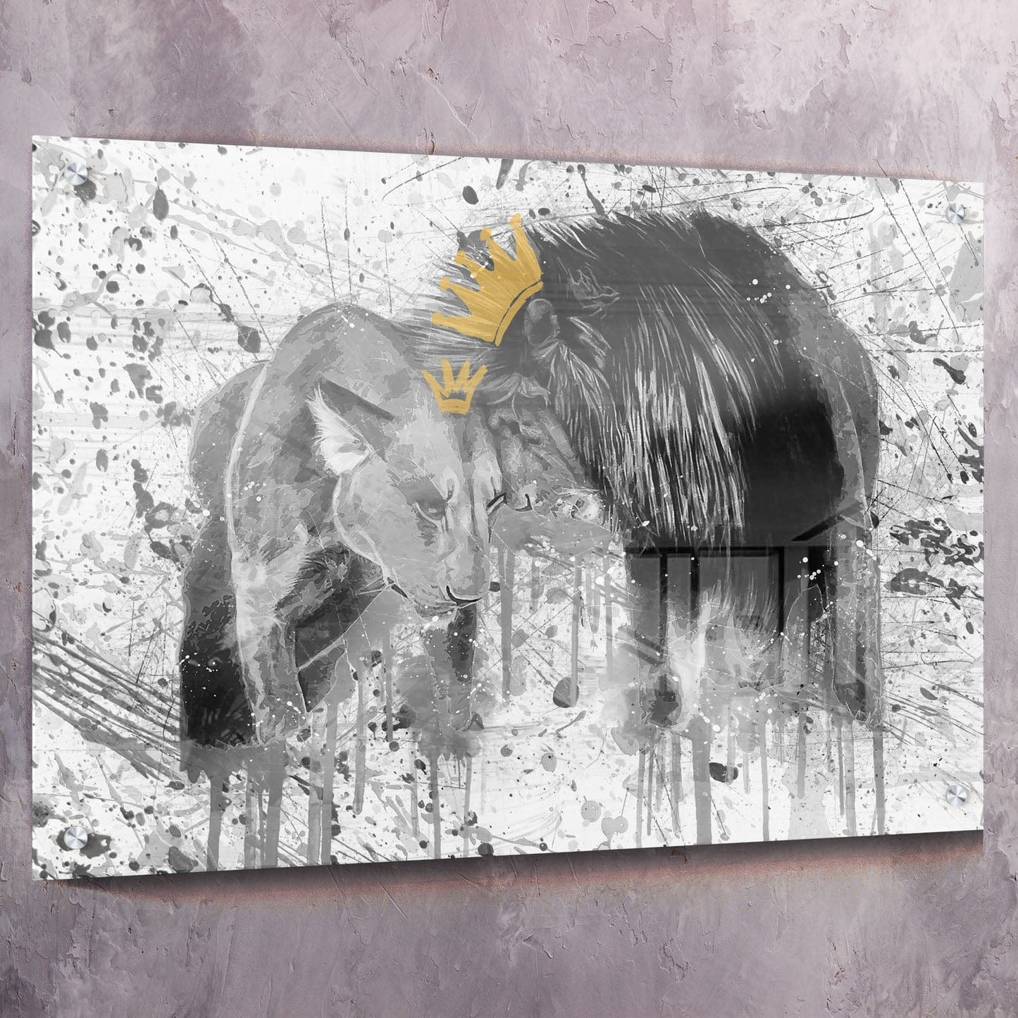 Every King Needs A Queen Wall Art | Inspirational Wall Art Motivational Wall Art Quotes Office Art | Impaktiv Exclusive Canvas Art Landscape