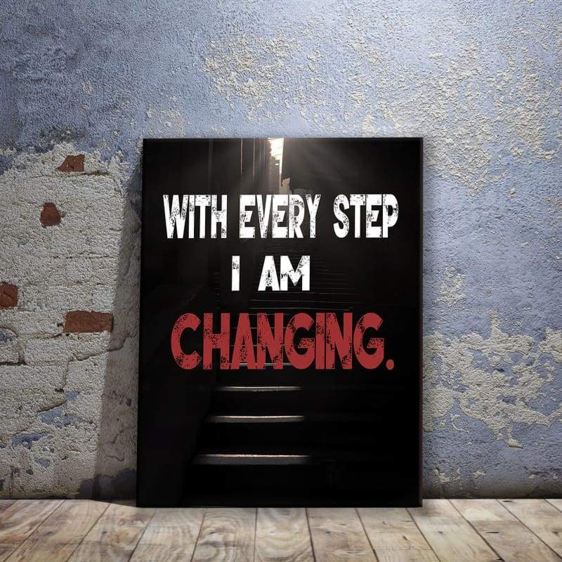 Every Step Wall Art | Inspirational Wall Art Motivational Wall Art Quotes Office Art | Impaktiv Exclusive Canvas Art Portrait