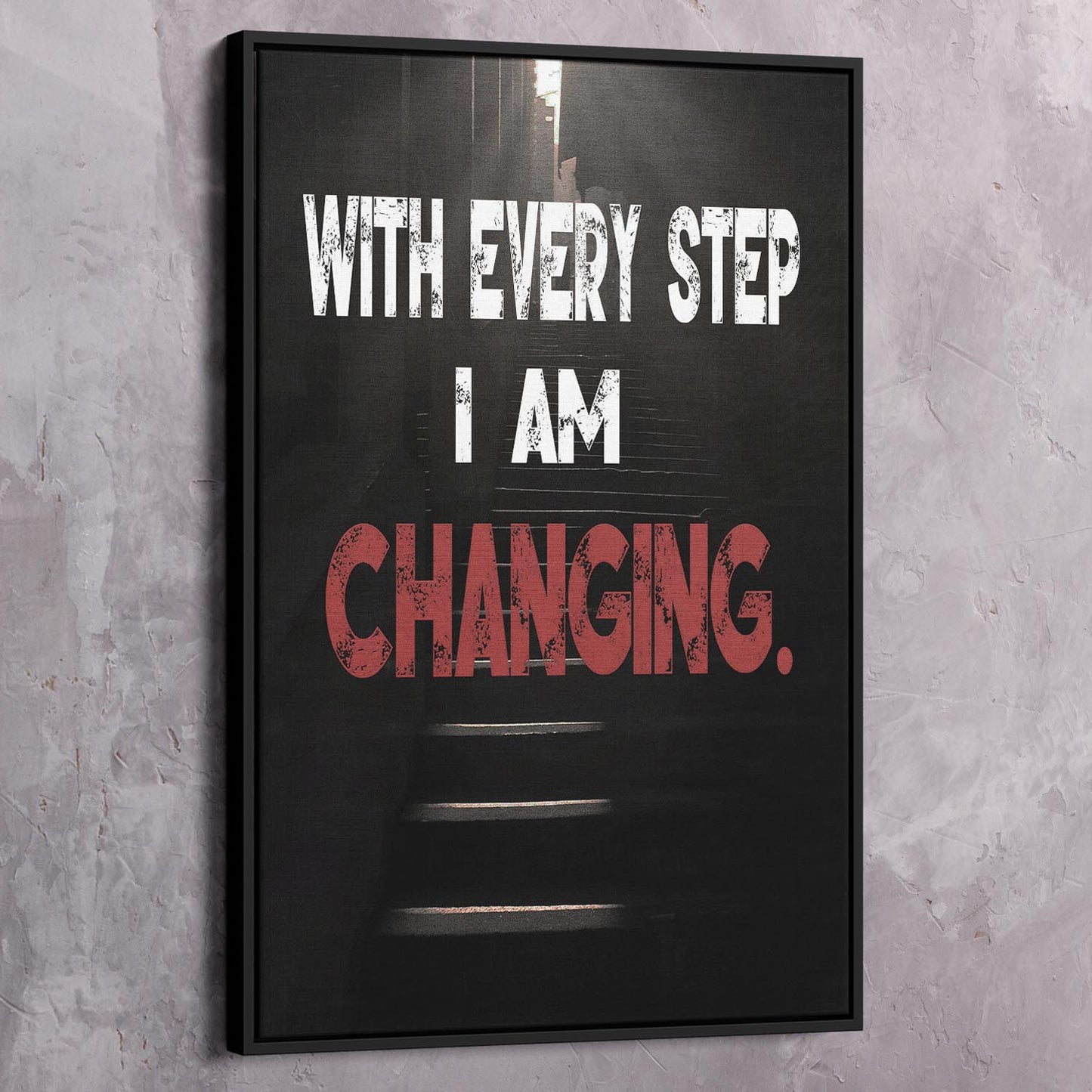 Every Step Wall Art | Inspirational Wall Art Motivational Wall Art Quotes Office Art | Impaktiv Exclusive Canvas Art Portrait