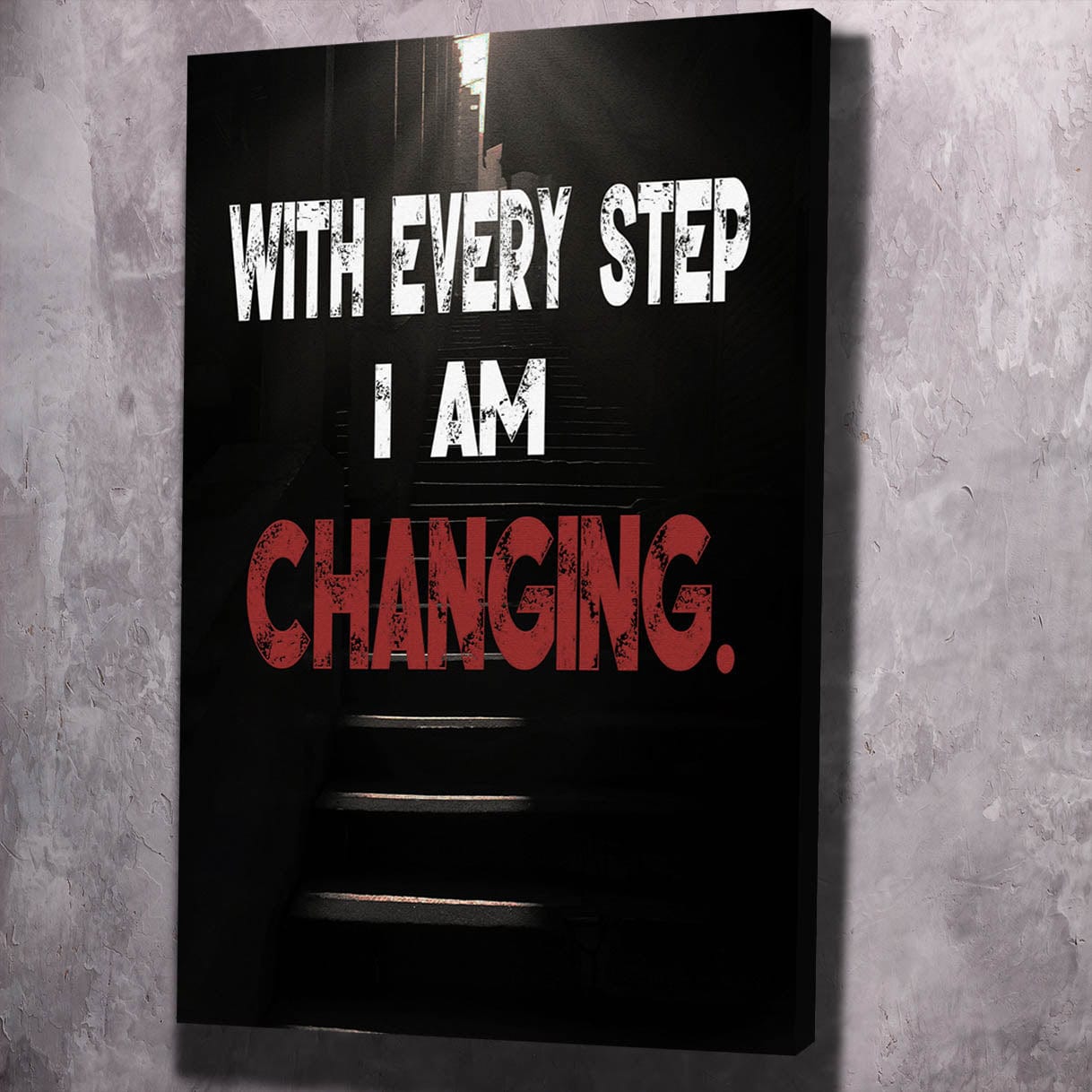 Every Step Wall Art | Inspirational Wall Art Motivational Wall Art Quotes Office Art | Impaktiv Exclusive Canvas Art Portrait