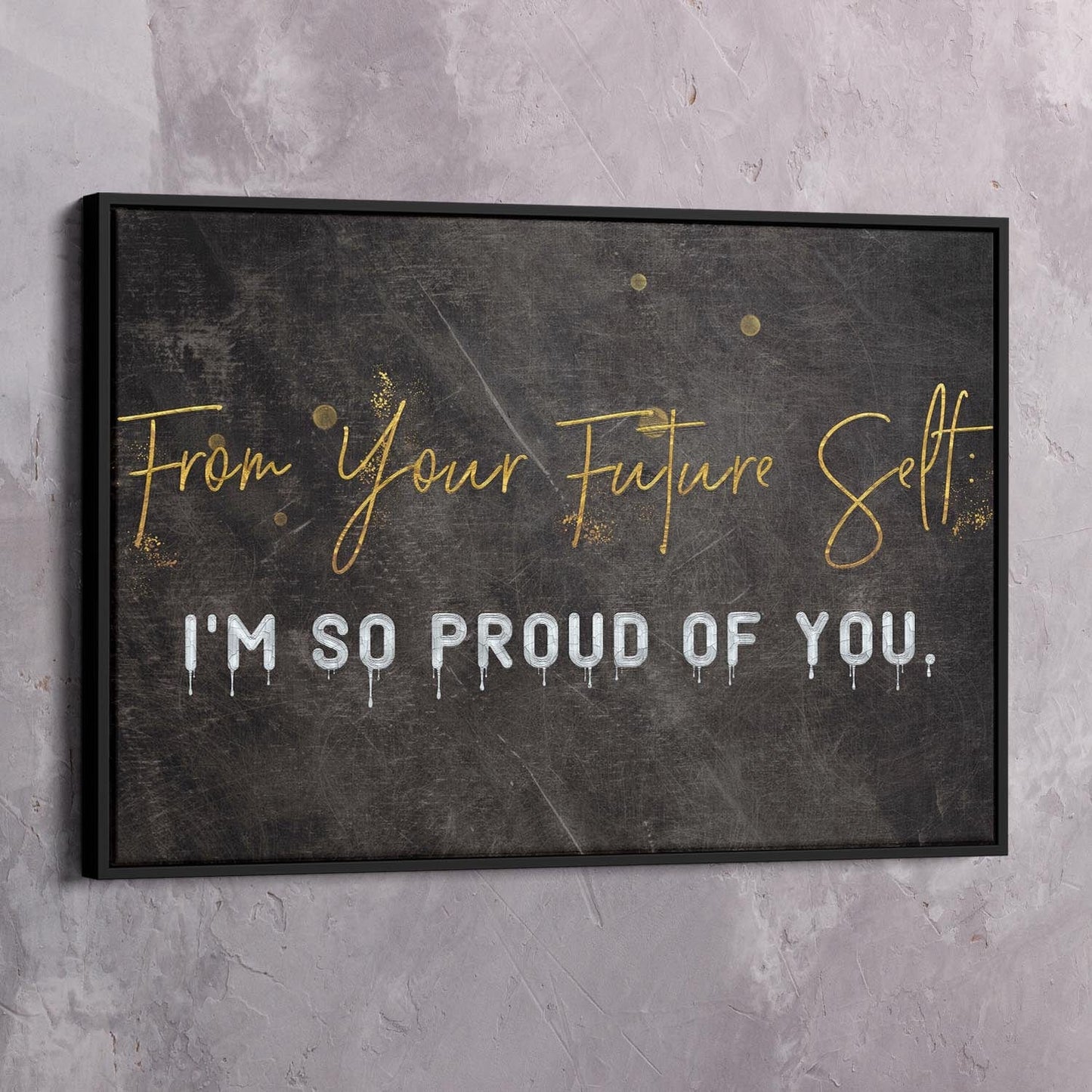 From Your Future Self Wall Art | Inspirational Wall Art Motivational Wall Art Quotes Office Art | Impaktiv Exclusive Canvas Art Landscape