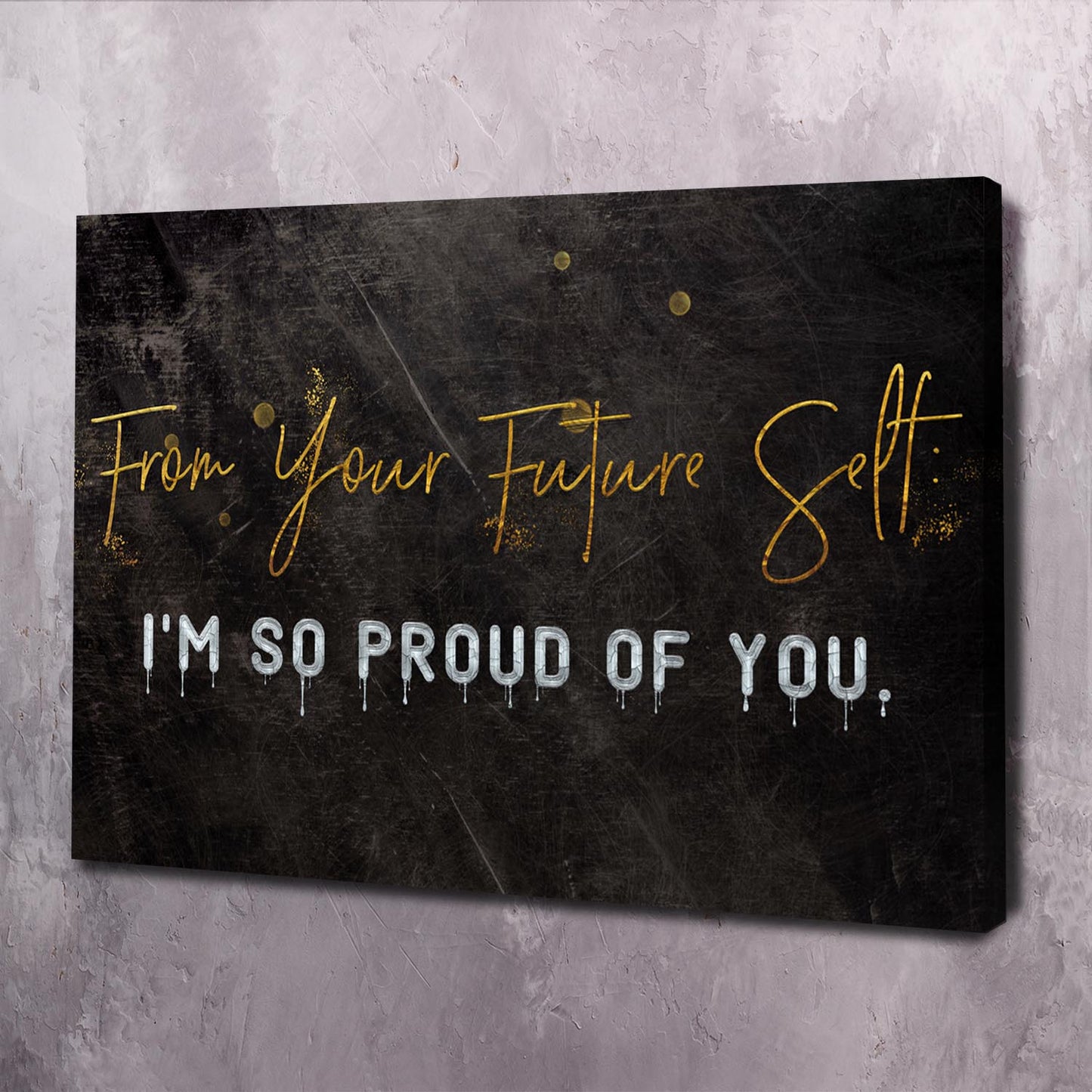 From Your Future Self Wall Art | Inspirational Wall Art Motivational Wall Art Quotes Office Art | Impaktiv Exclusive Canvas Art Landscape