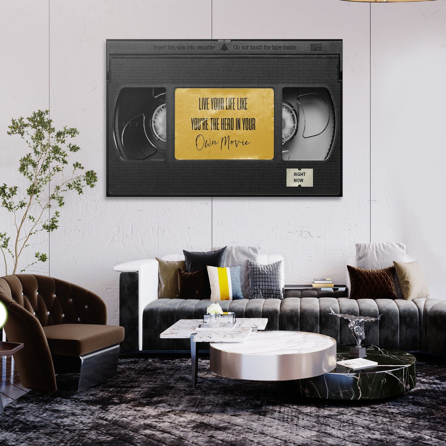 Hero In Own Movie Wall Art | Inspirational Wall Art Motivational Wall Art Quotes Office Art | Impaktiv Exclusive Canvas Art Landscape