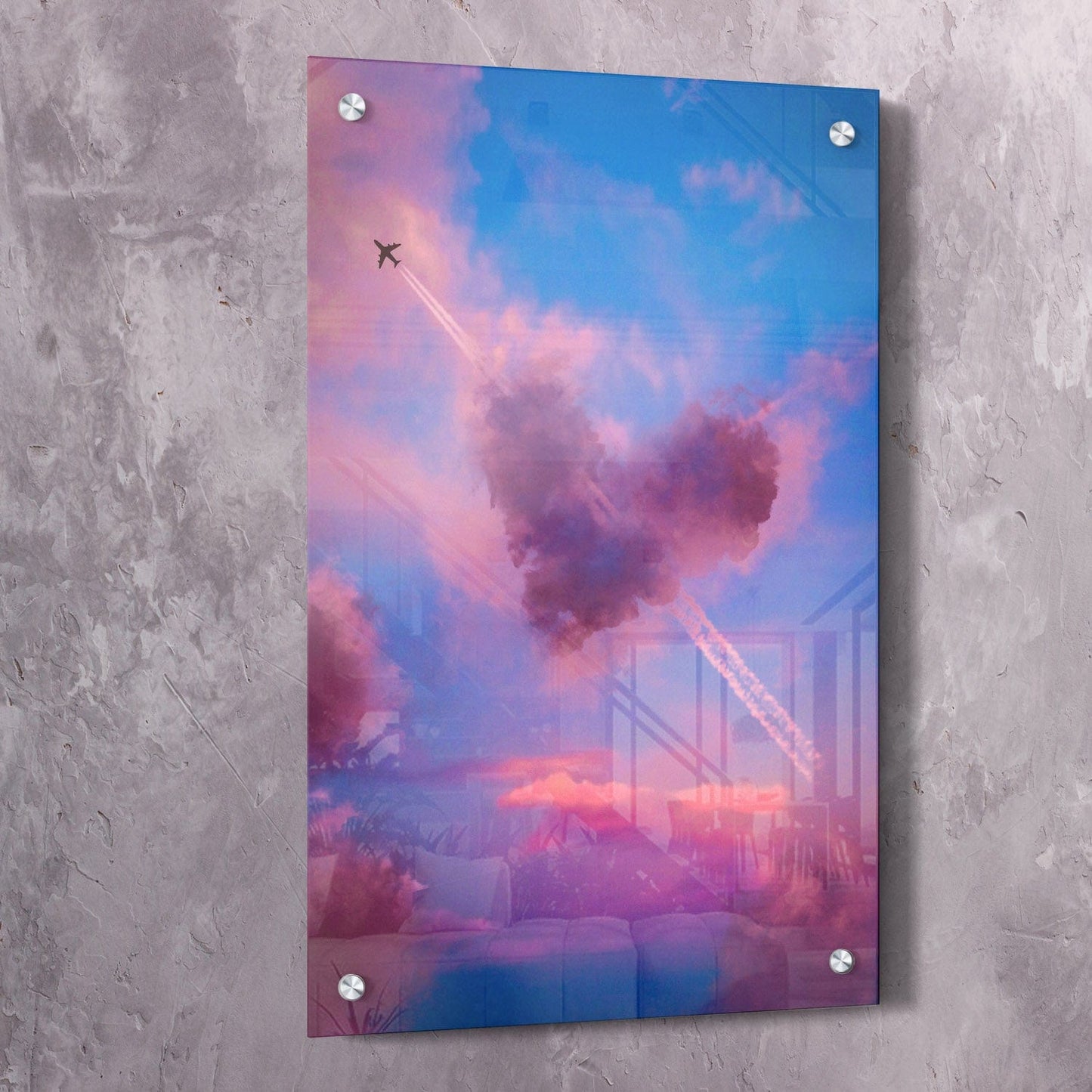 High On Love Wall Art | Inspirational Wall Art Motivational Wall Art Quotes Office Art | Impaktiv Exclusive Canvas Art Portrait