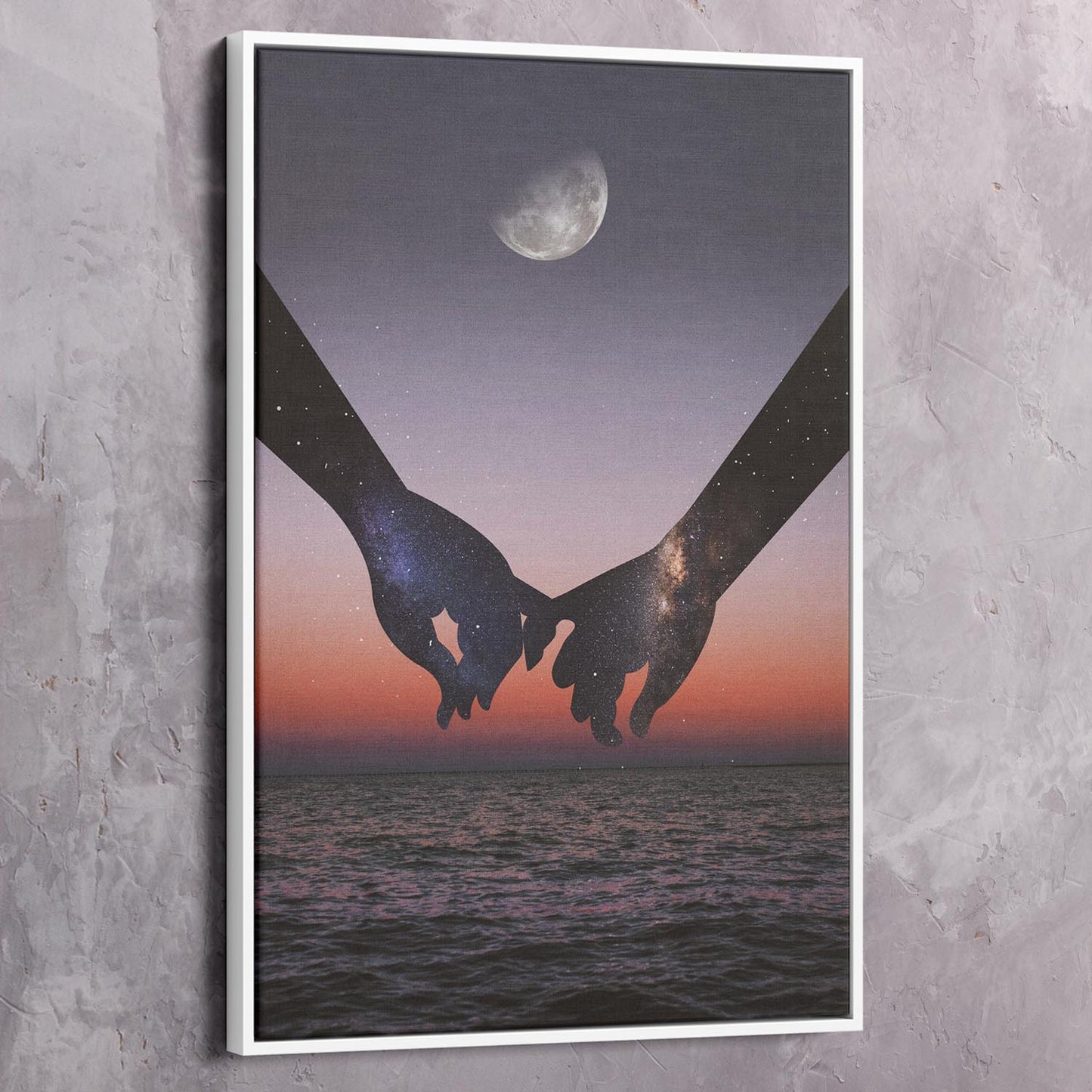 Holding Hands Stars - Shop exclusive inspirational wall art, motivational wall art, office art, home office wall decor quotes, wall art quotes, office artwork, motivational art only at Impaktiv in canvas and acrylic formats.