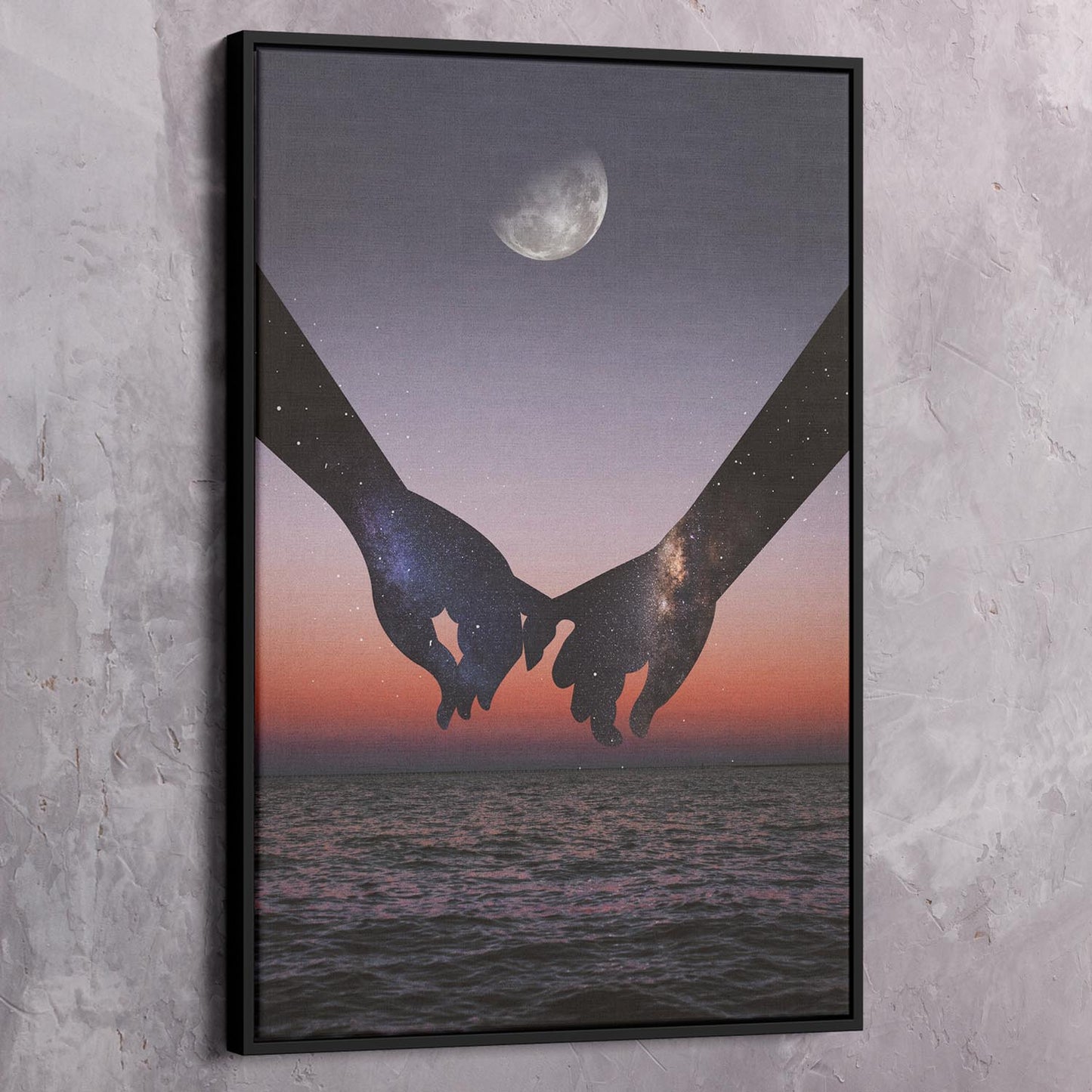 Holding Hands Stars - Shop exclusive inspirational wall art, motivational wall art, office art, home office wall decor quotes, wall art quotes, office artwork, motivational art only at Impaktiv in canvas and acrylic formats.