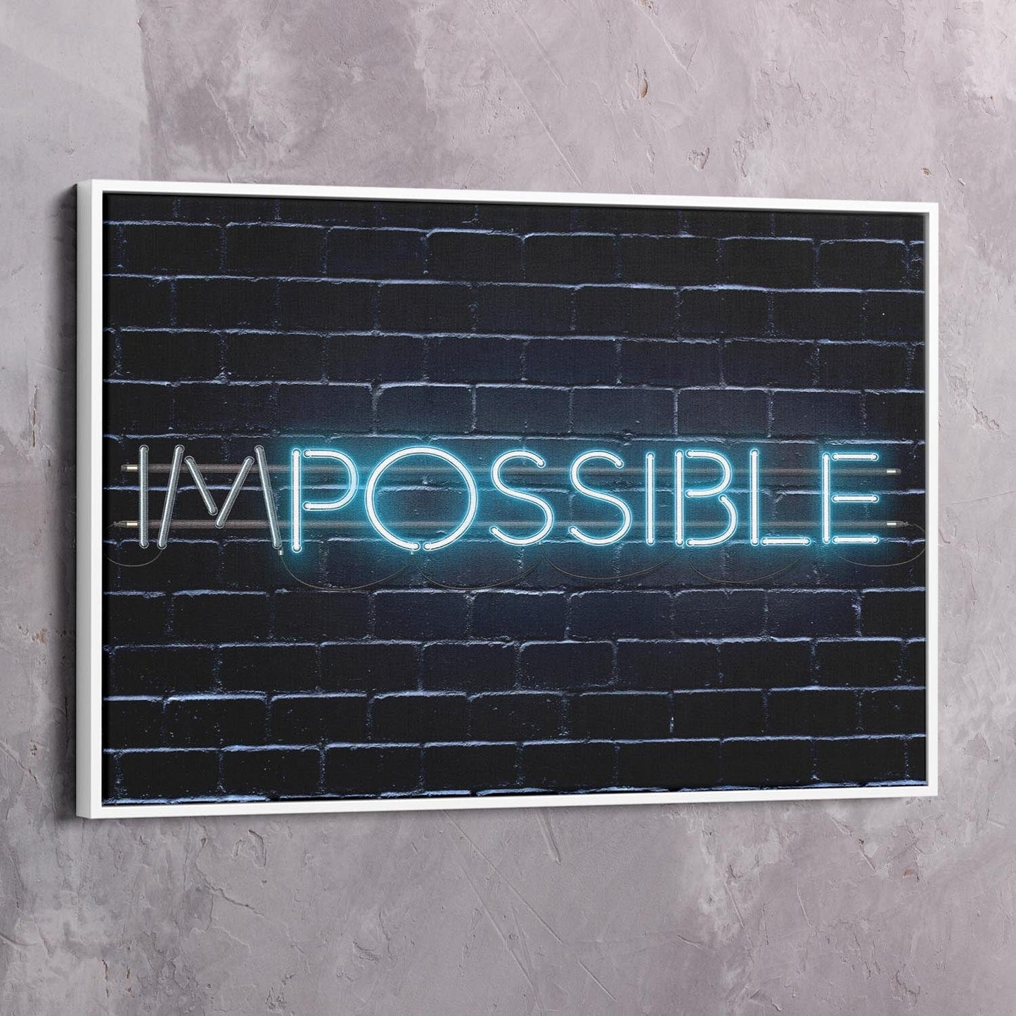 Impossible 2 Wall Art | Inspirational Wall Art Motivational Wall Art Quotes Office Art | Impaktiv Exclusive Canvas Art Landscape