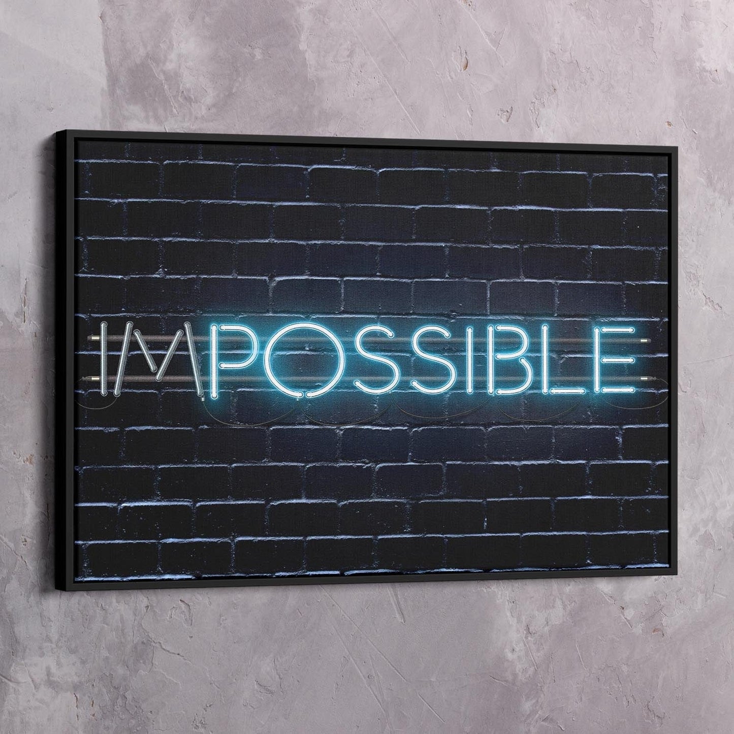 Impossible 2 Wall Art | Inspirational Wall Art Motivational Wall Art Quotes Office Art | Impaktiv Exclusive Canvas Art Landscape