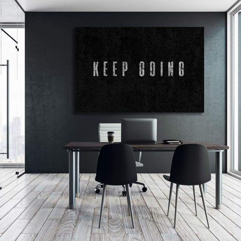Keep Going Wall Art | Inspirational Wall Art Motivational Wall Art Quotes Office Art | Impaktiv Exclusive Canvas Art Landscape