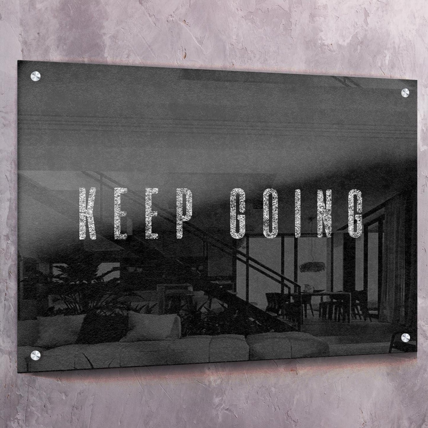 Keep Going Wall Art | Inspirational Wall Art Motivational Wall Art Quotes Office Art | Impaktiv Exclusive Canvas Art Landscape