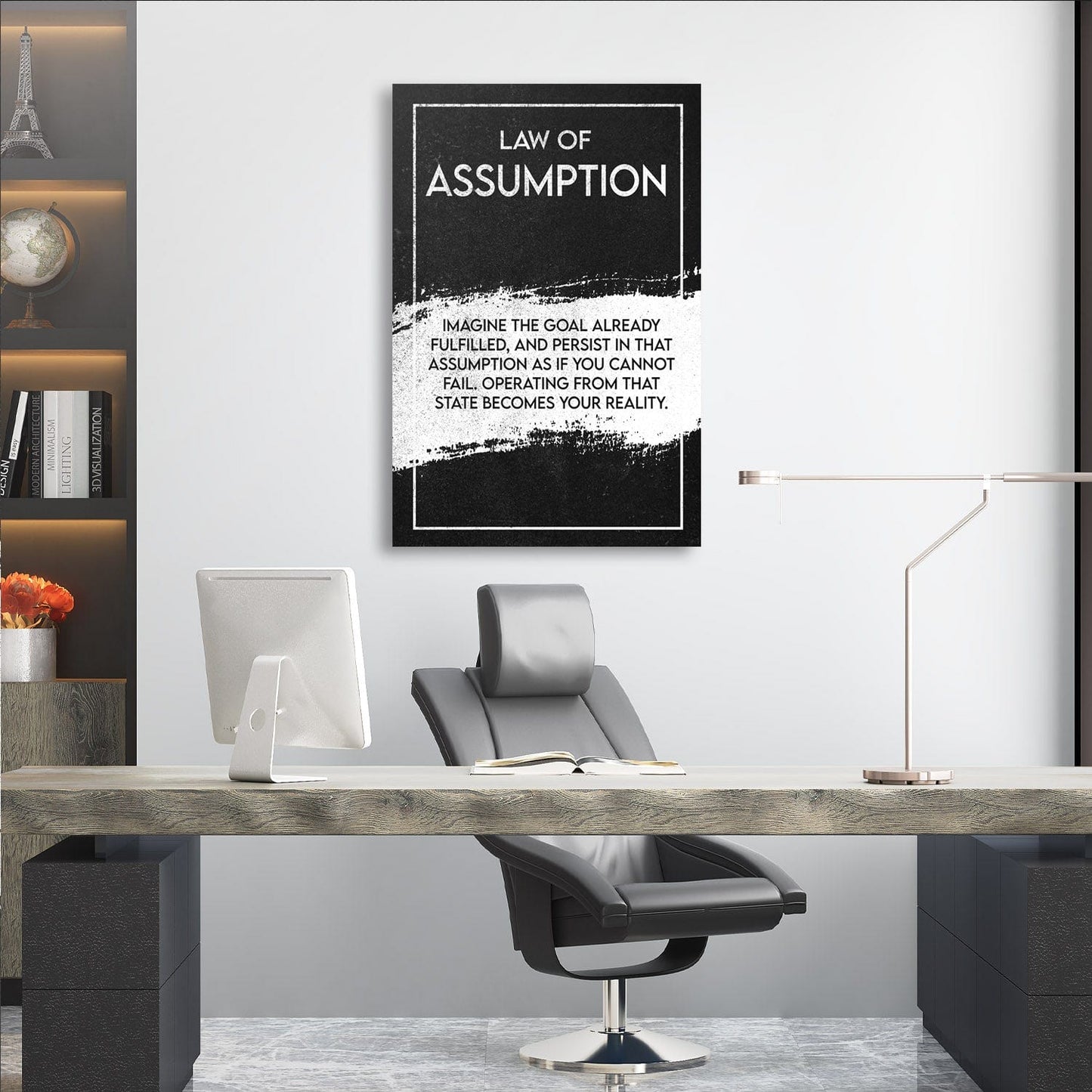 Law of Assumption - Neville Goddard Inspired Wall Art | Inspirational Wall Art Motivational Wall Art Quotes Office Art | Impaktiv Exclusive Canvas Art Portrait