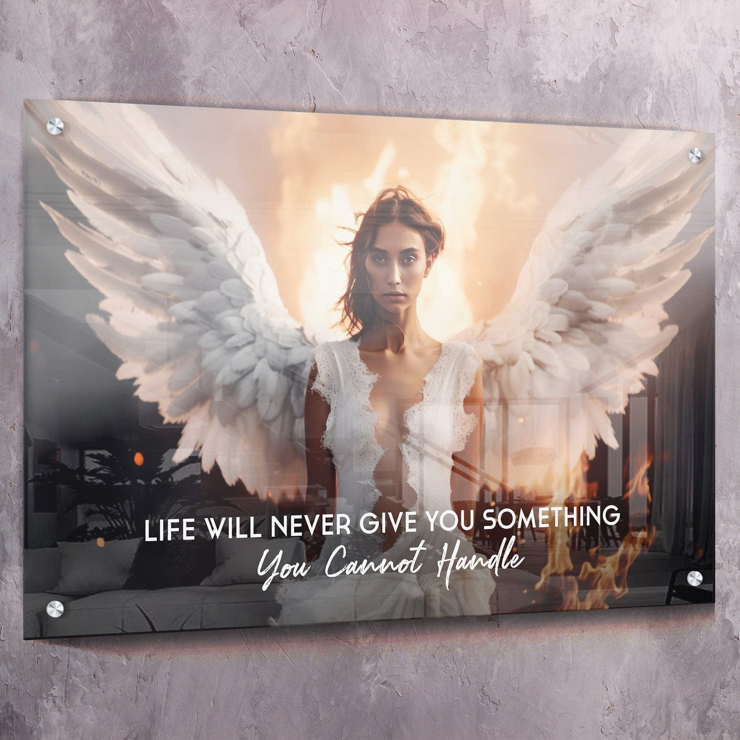 Life Will Never Give You Wall Art | Inspirational Wall Art Motivational Wall Art Quotes Office Art | Impaktiv Exclusive Canvas Art Landscape