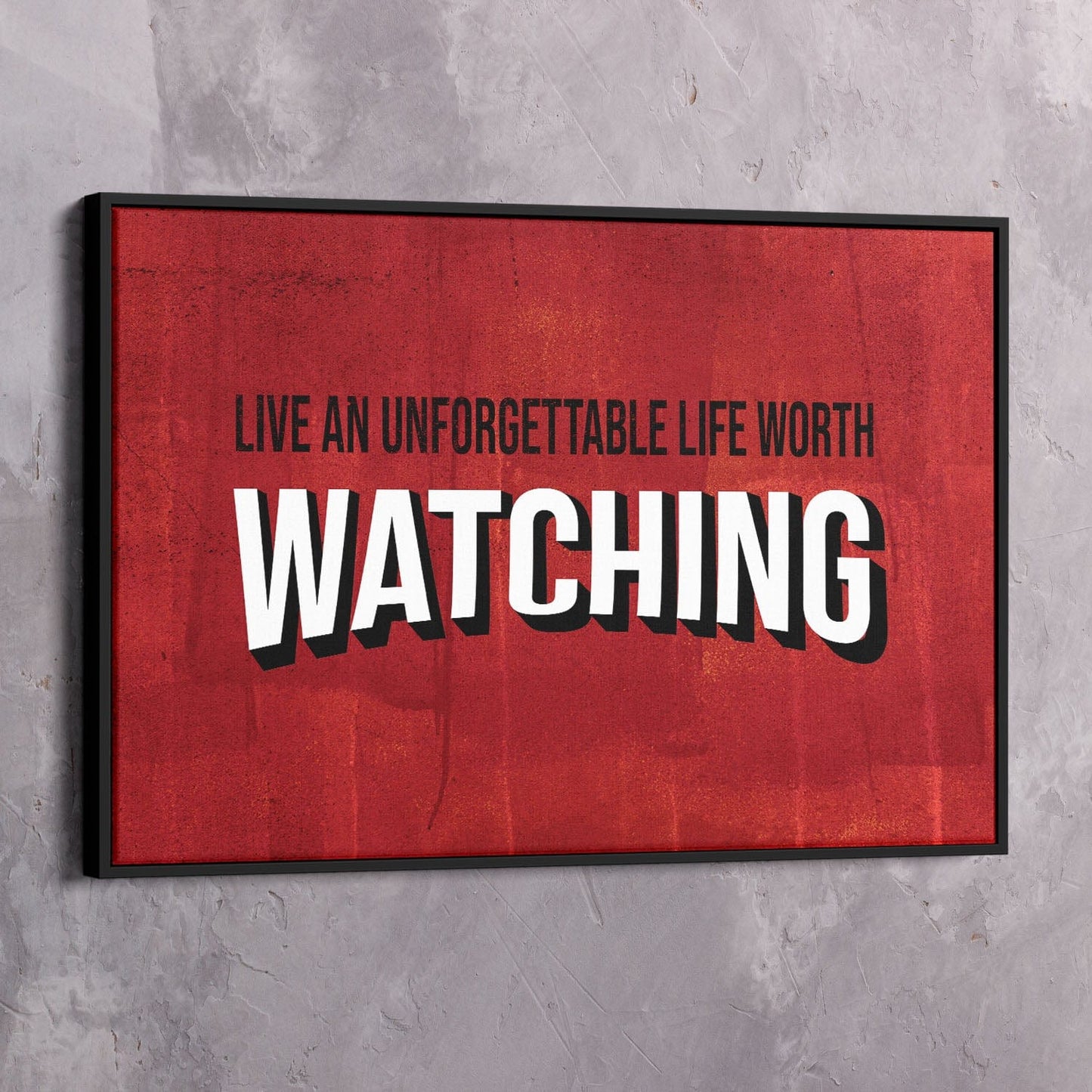 Life Worth Watching Wall Art | Inspirational Wall Art Motivational Wall Art Quotes Office Art | Impaktiv Exclusive Canvas Art Landscape