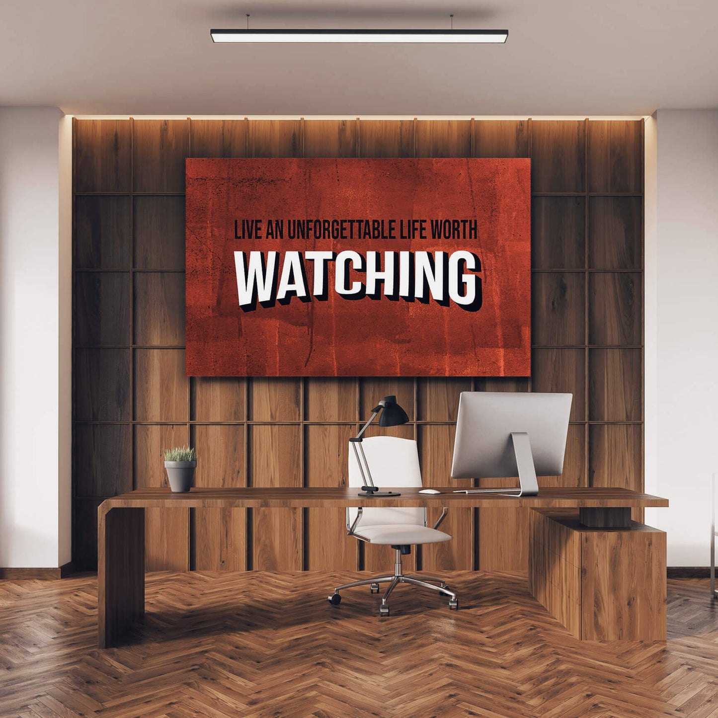Life Worth Watching Wall Art | Inspirational Wall Art Motivational Wall Art Quotes Office Art | Impaktiv Exclusive Canvas Art Landscape